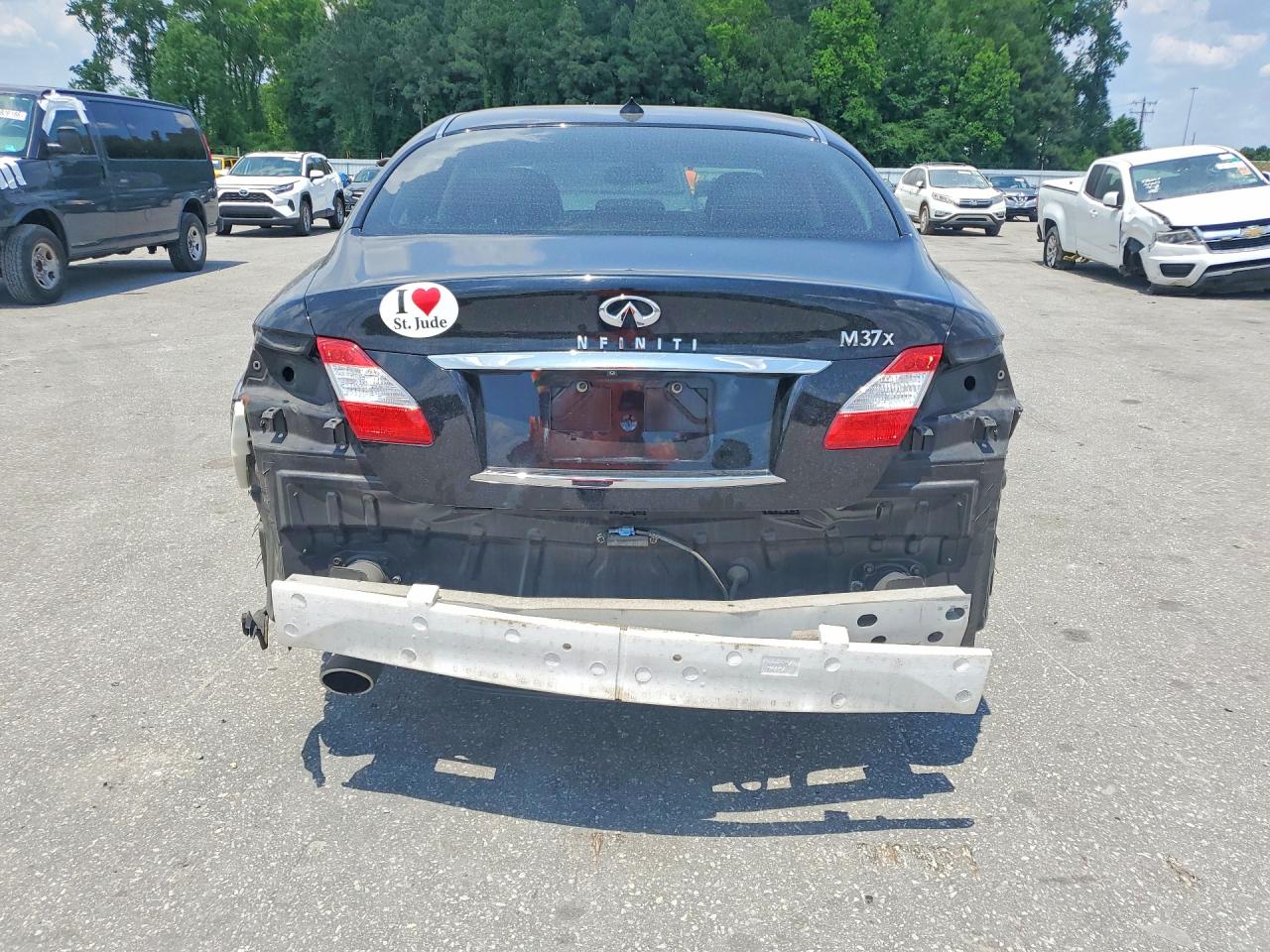 2012 Infiniti M37 X Черный vin: JN1BY1AR6CM396763