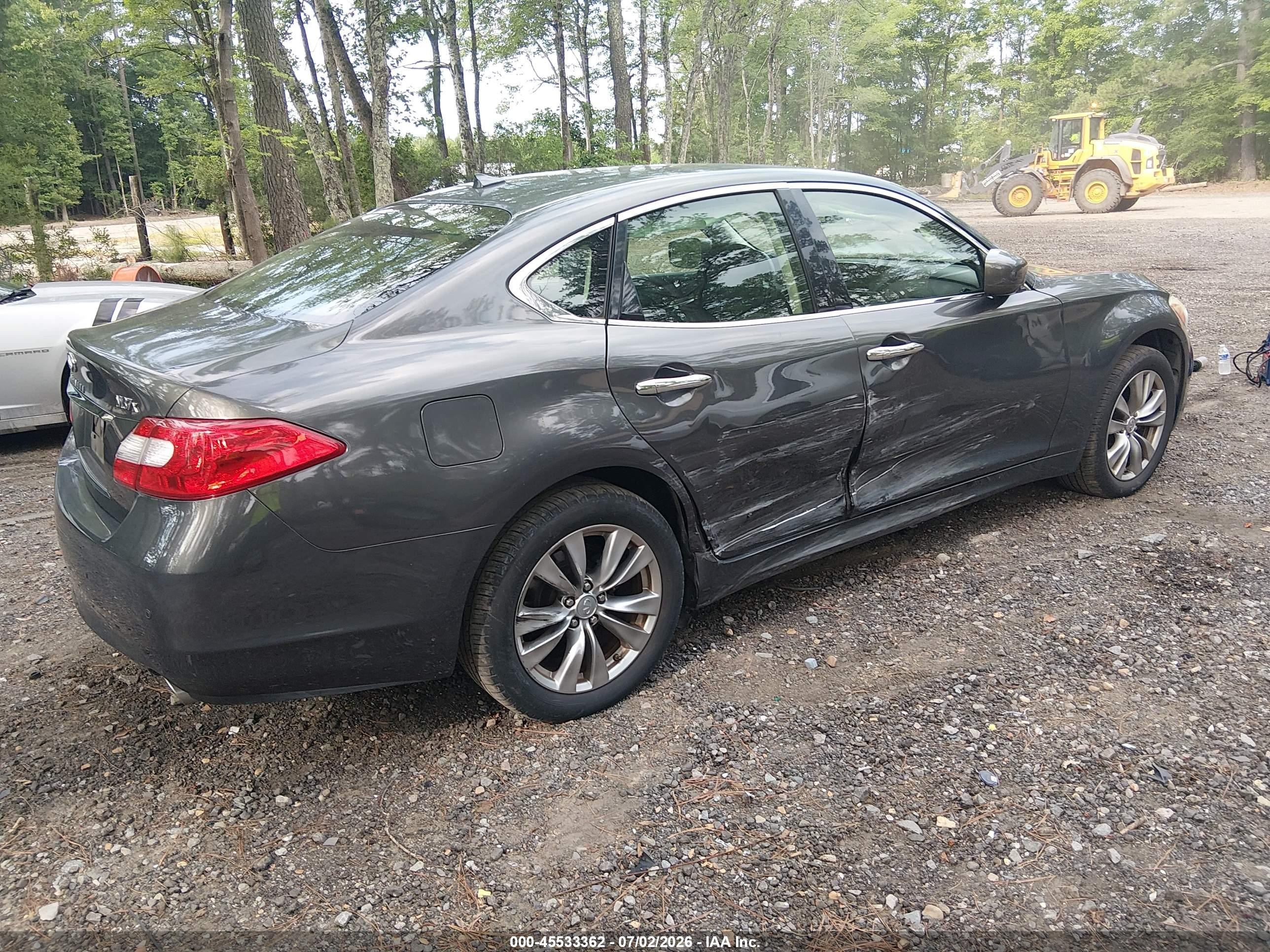 2013 Infiniti M37x Green vin: JN1BY1AR6DM601015