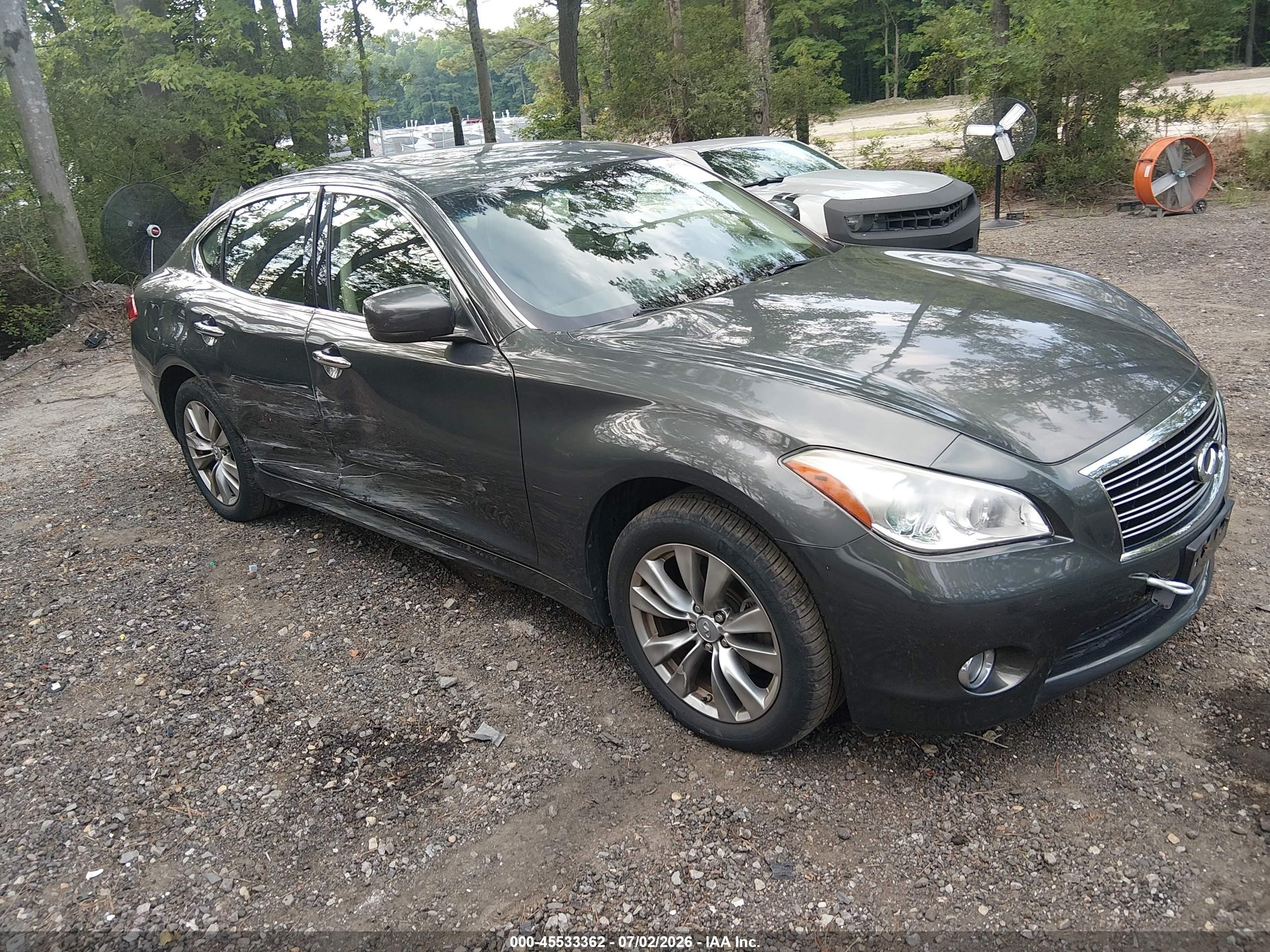 2013 Infiniti M37x Green vin: JN1BY1AR6DM601015
