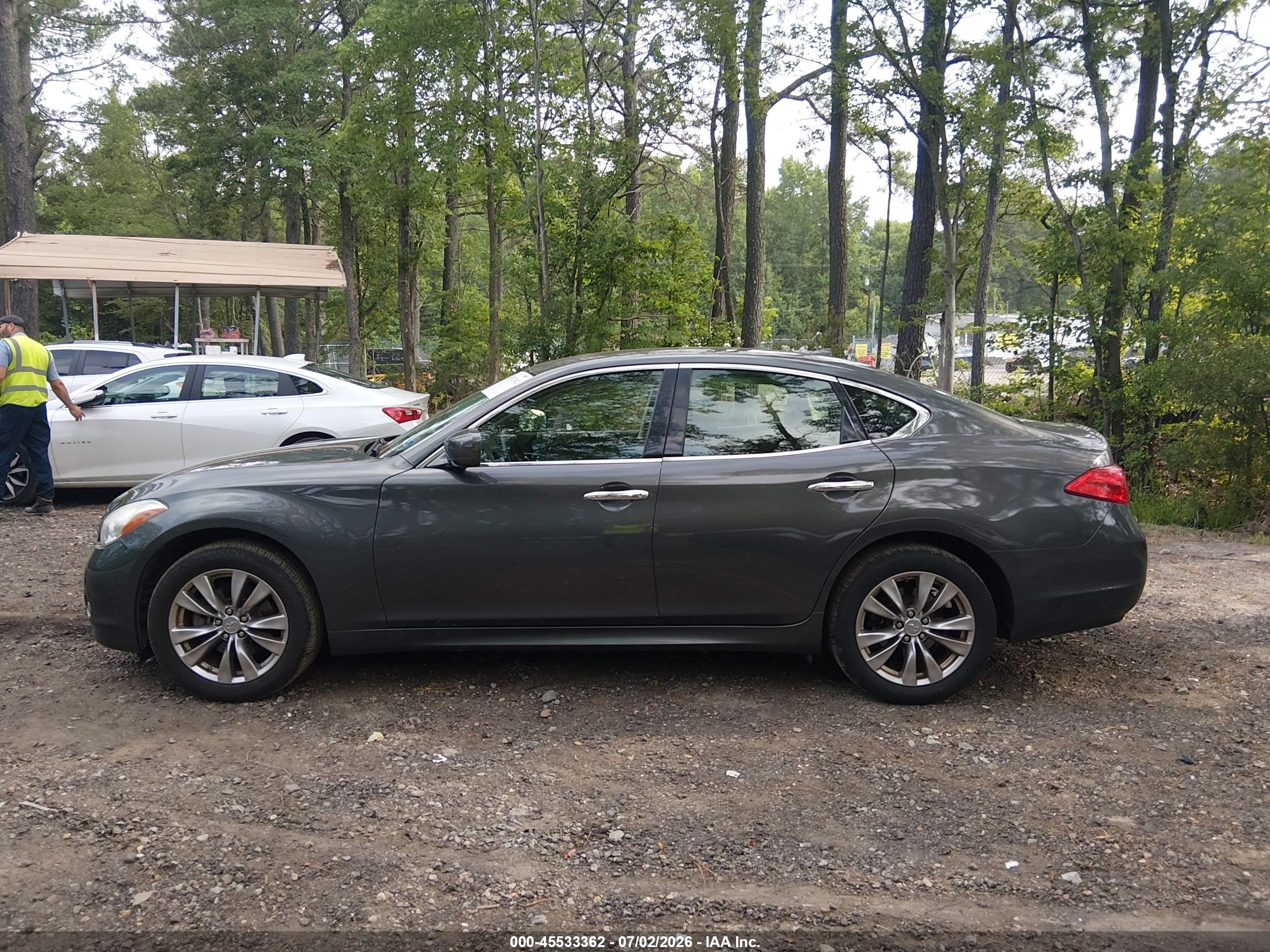 2013 Infiniti M37x Green vin: JN1BY1AR6DM601015