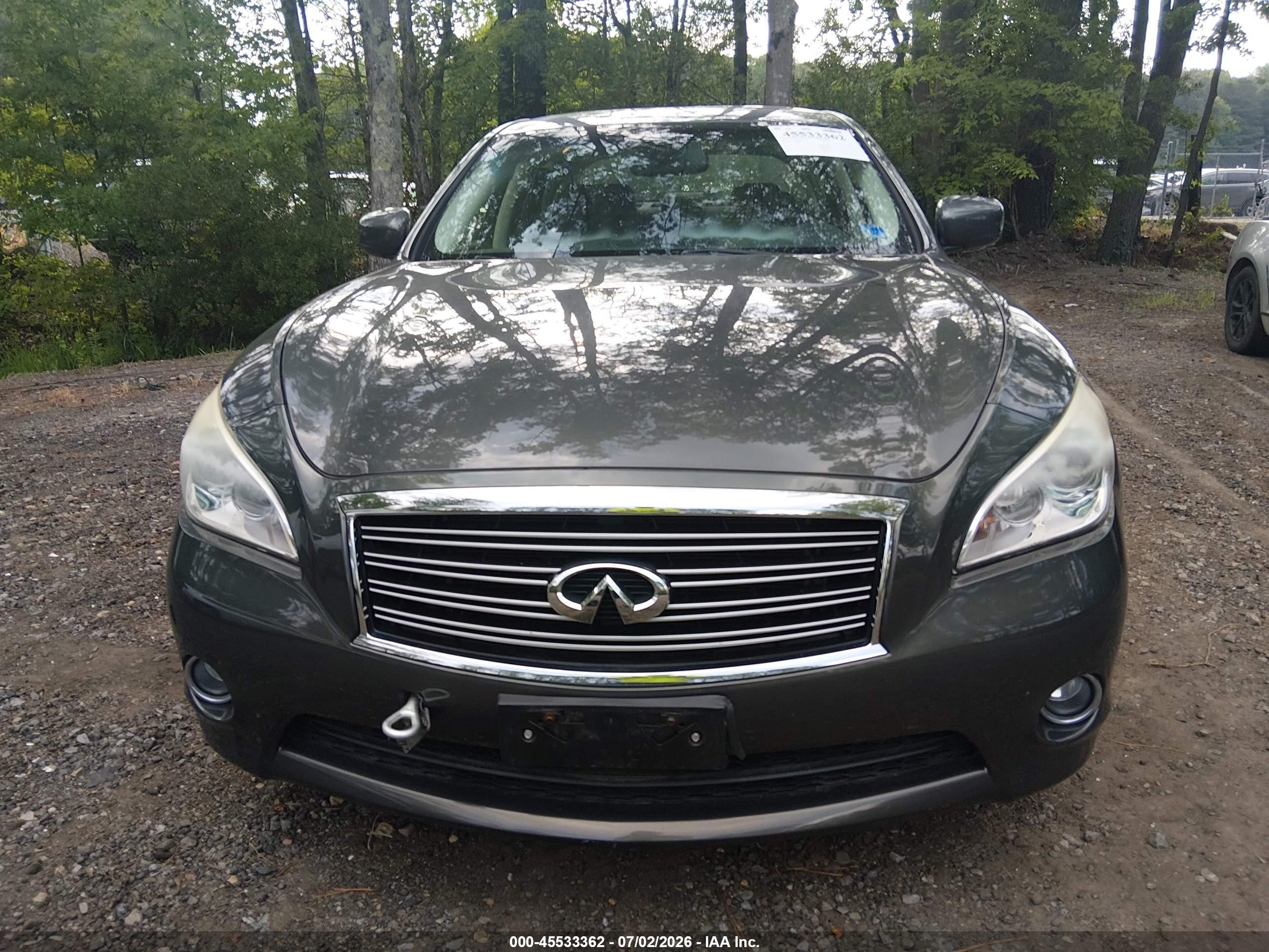 2013 Infiniti M37x Green vin: JN1BY1AR6DM601015