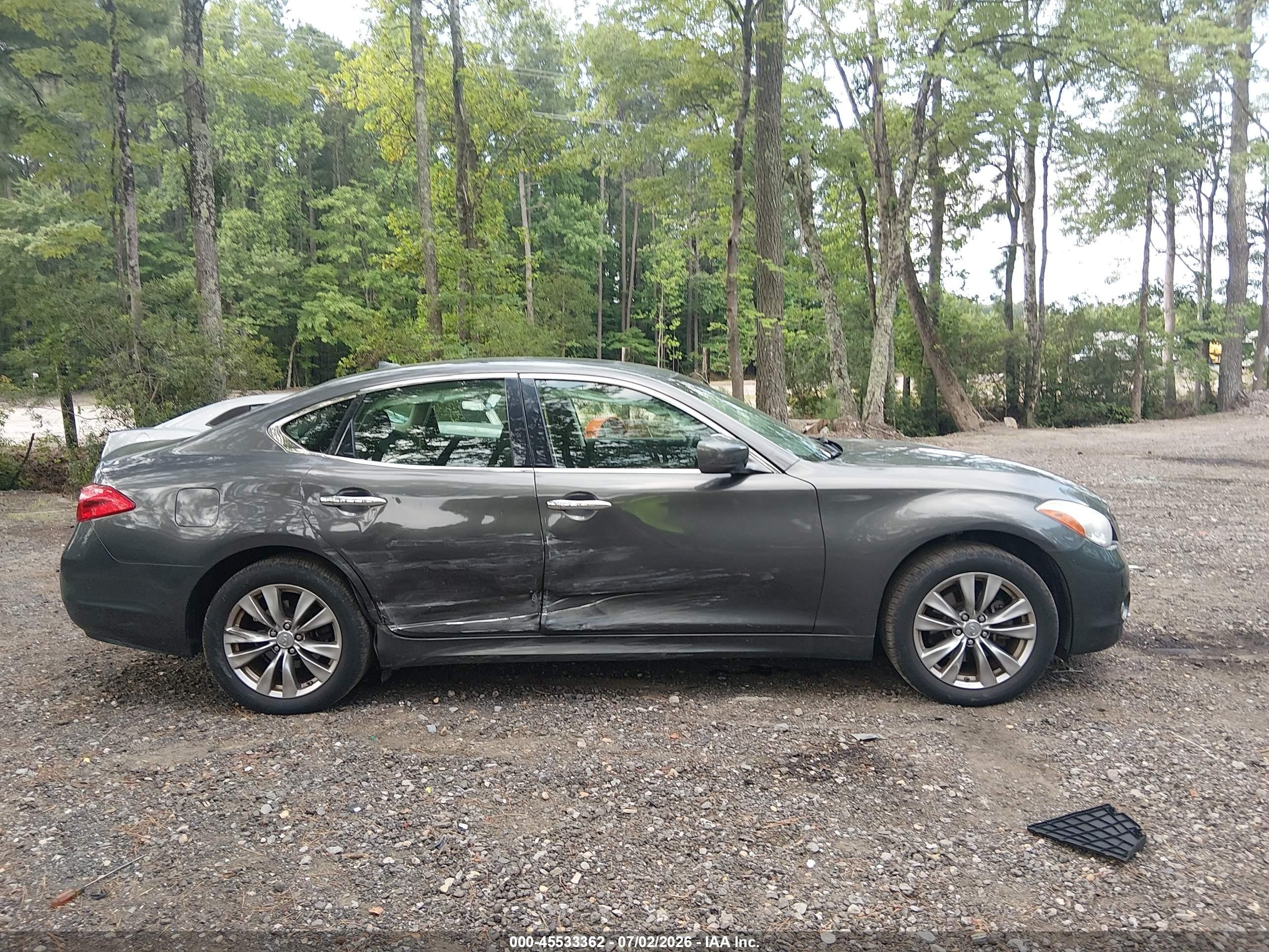 2013 Infiniti M37x Green vin: JN1BY1AR6DM601015