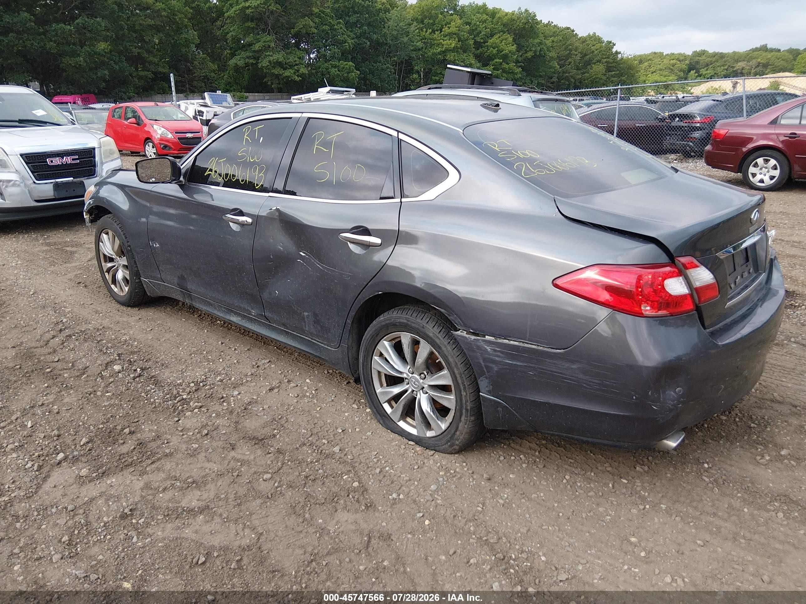 2013 Infiniti M37x   Серый vin: JN1BY1AR6DM602861
