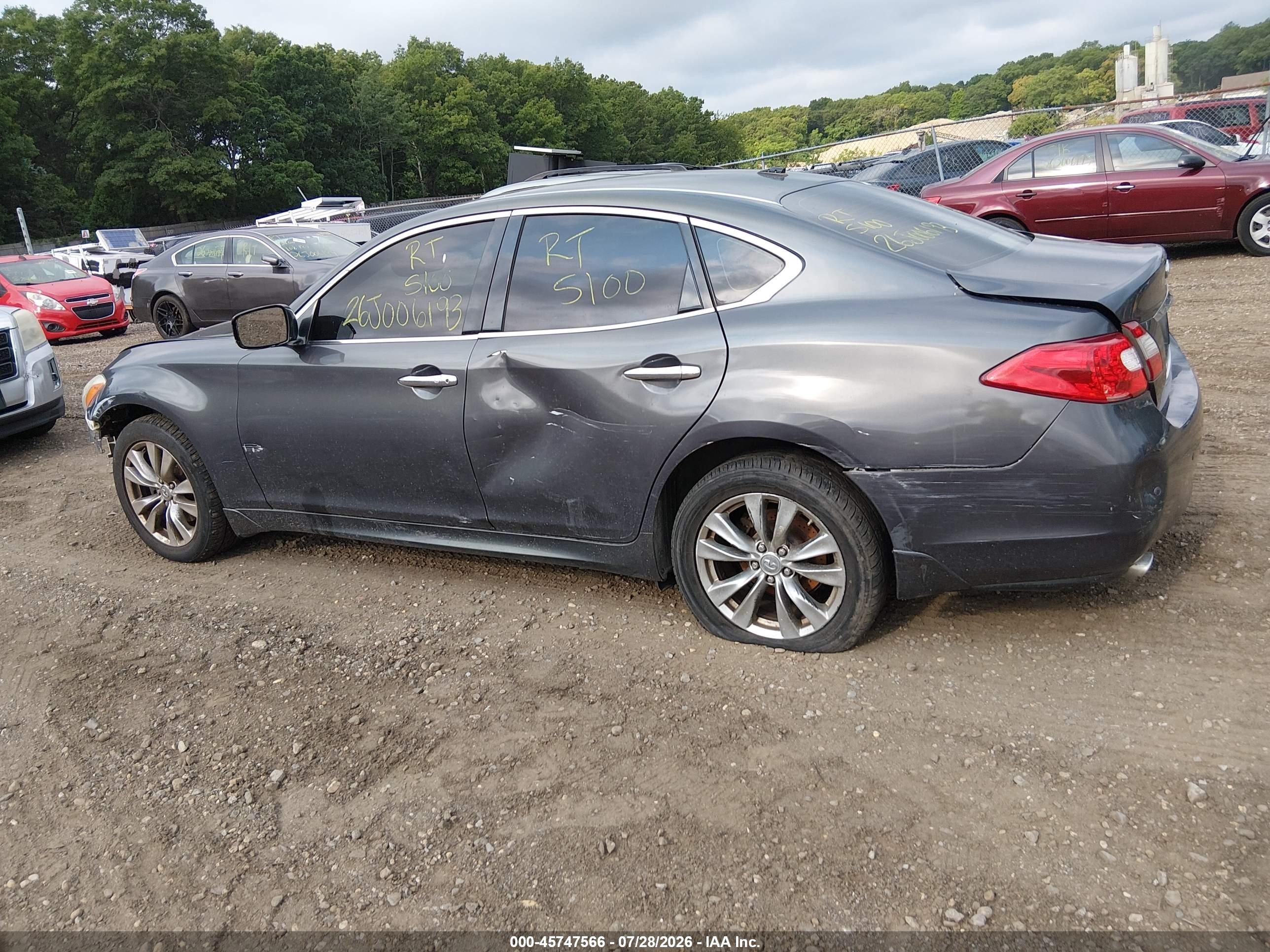 2013 Infiniti M37x   Серый vin: JN1BY1AR6DM602861