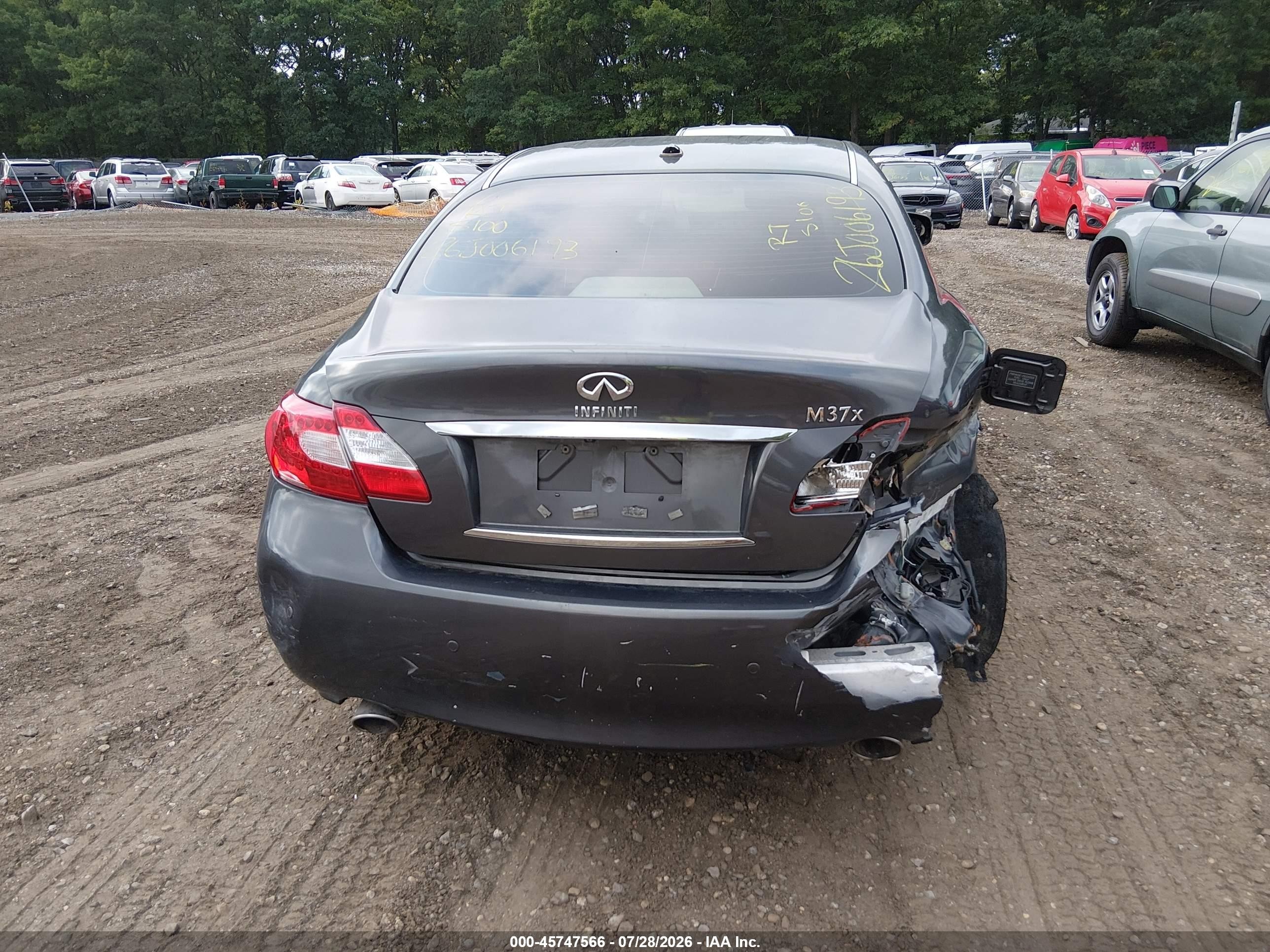 2013 Infiniti M37x   Серый vin: JN1BY1AR6DM602861