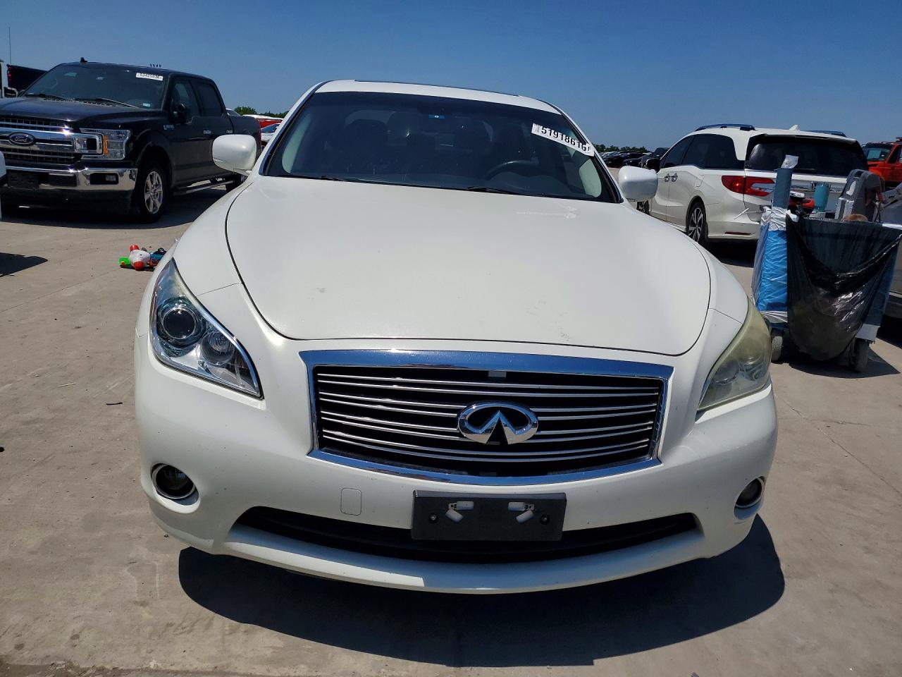 2013 Infiniti M37 X White vin: JN1BY1AR6DM604366
