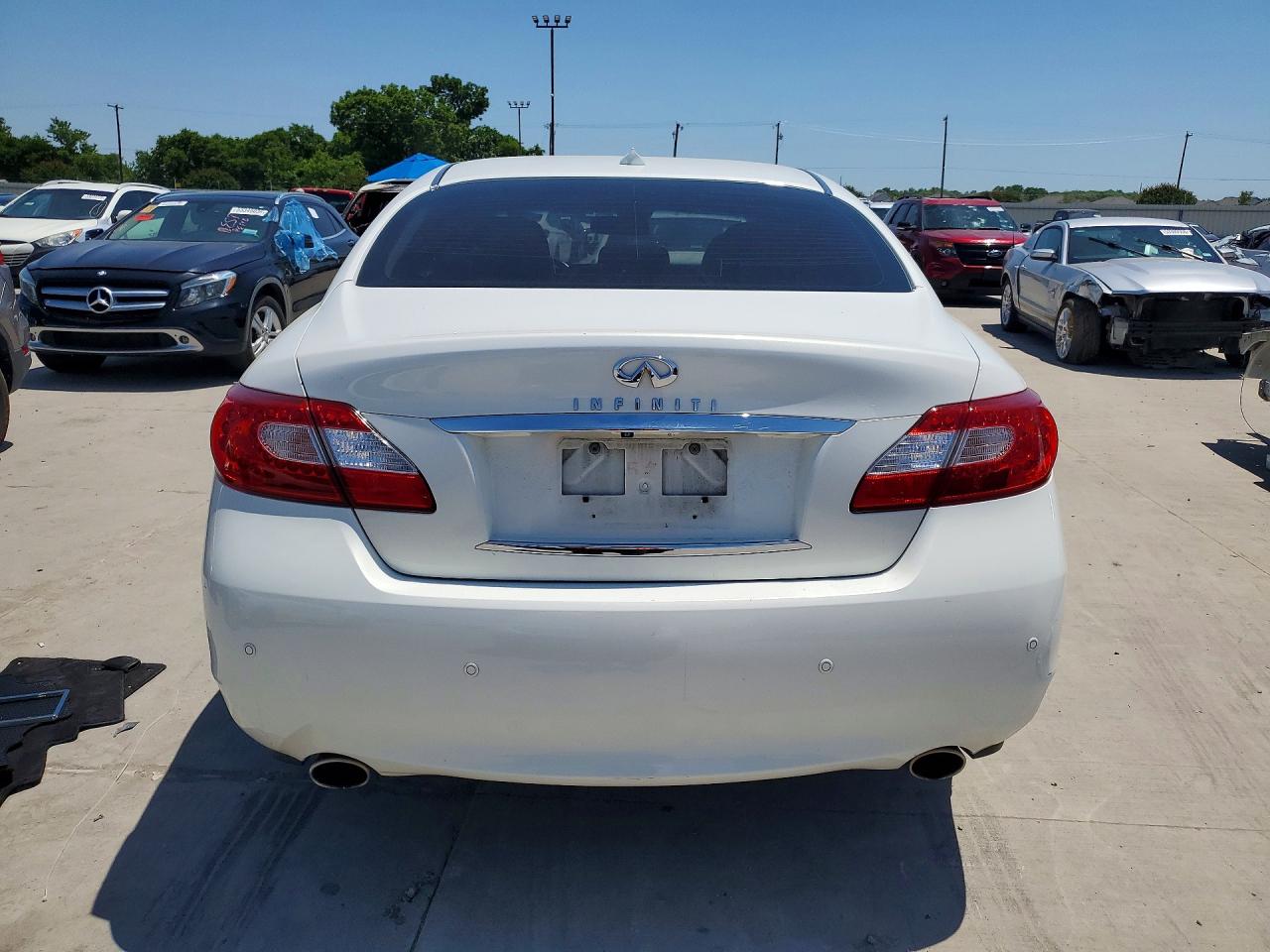 2013 Infiniti M37 X White vin: JN1BY1AR6DM604366