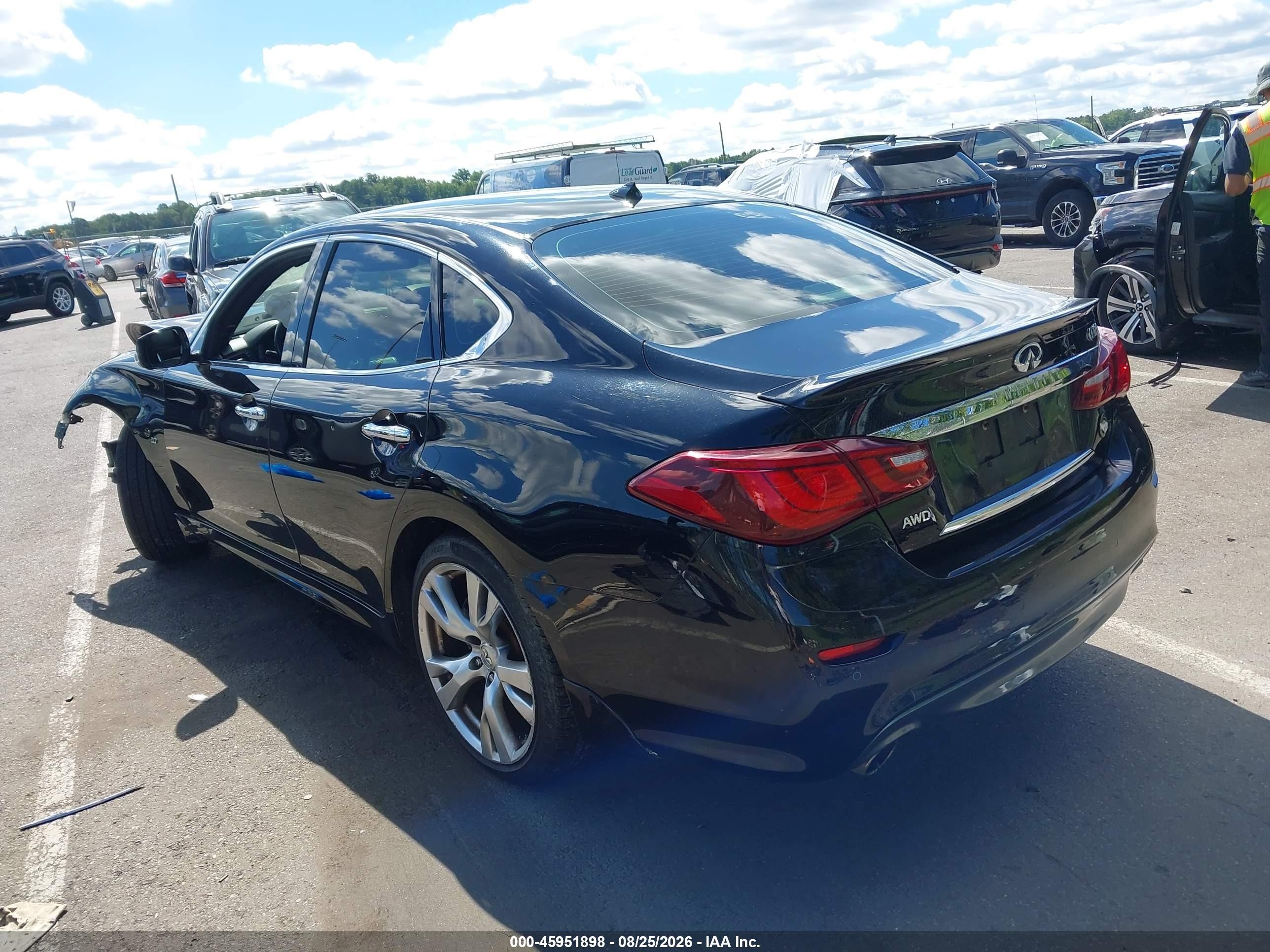 2015 Infiniti Q70 3.7x Black vin: JN1BY1AR7FM561742