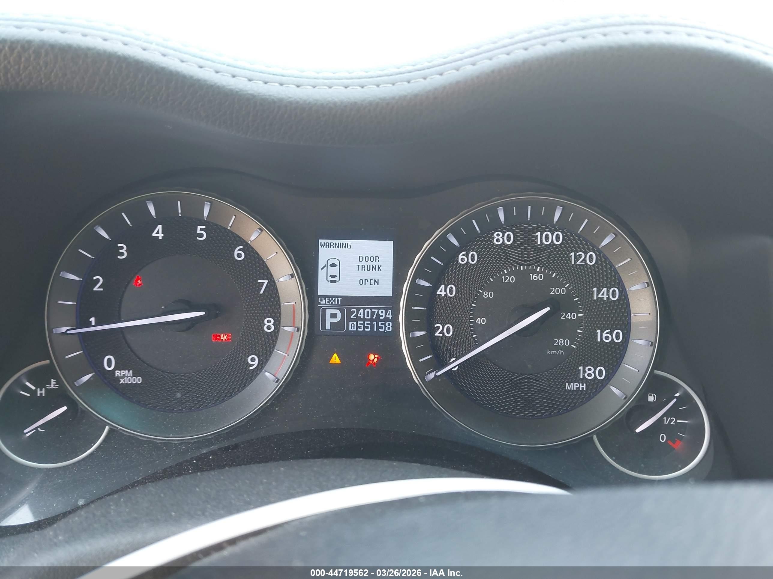 2012 Infiniti M37x   White vin: JN1BY1AR8CM395582