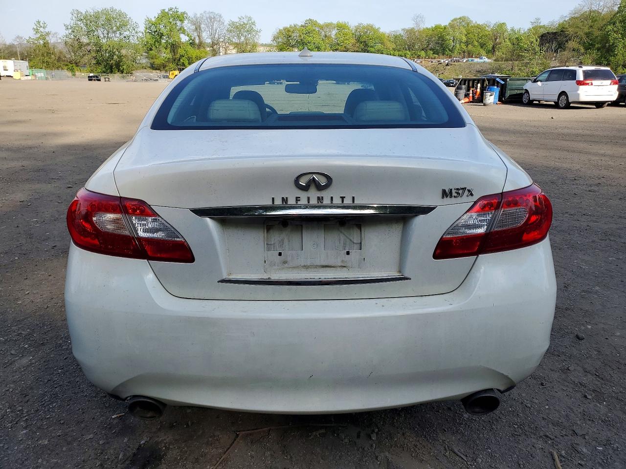 2012 Infiniti M37 X White vin: JN1BY1AR9CM392822