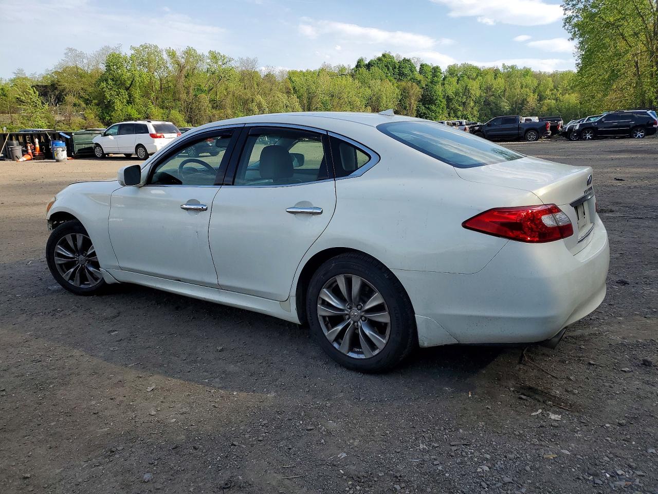 2012 Infiniti M37 X White vin: JN1BY1AR9CM392822