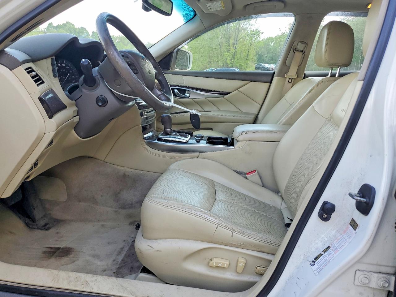 2012 Infiniti M37 X White vin: JN1BY1AR9CM392822