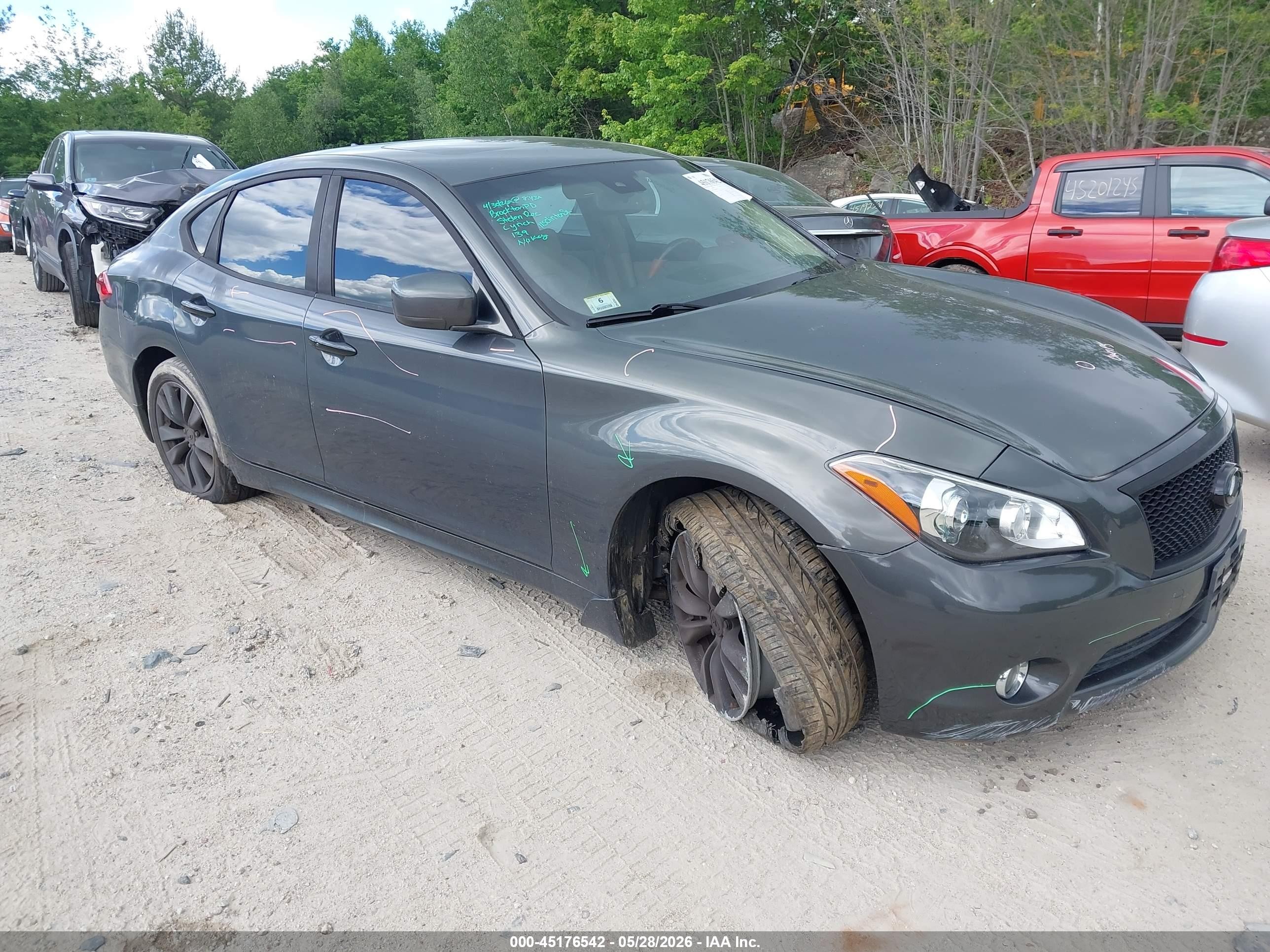 2012 Infiniti M37x   Gray vin: JN1BY1AR9CM394084