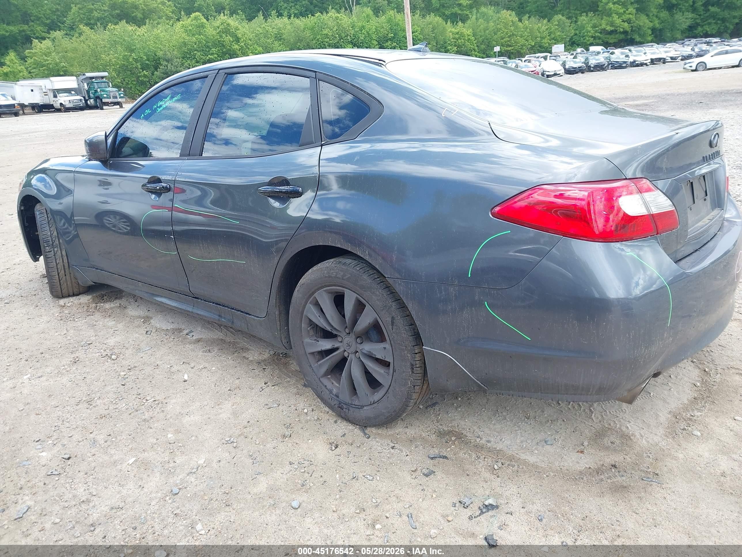 2012 Infiniti M37x   Gray vin: JN1BY1AR9CM394084