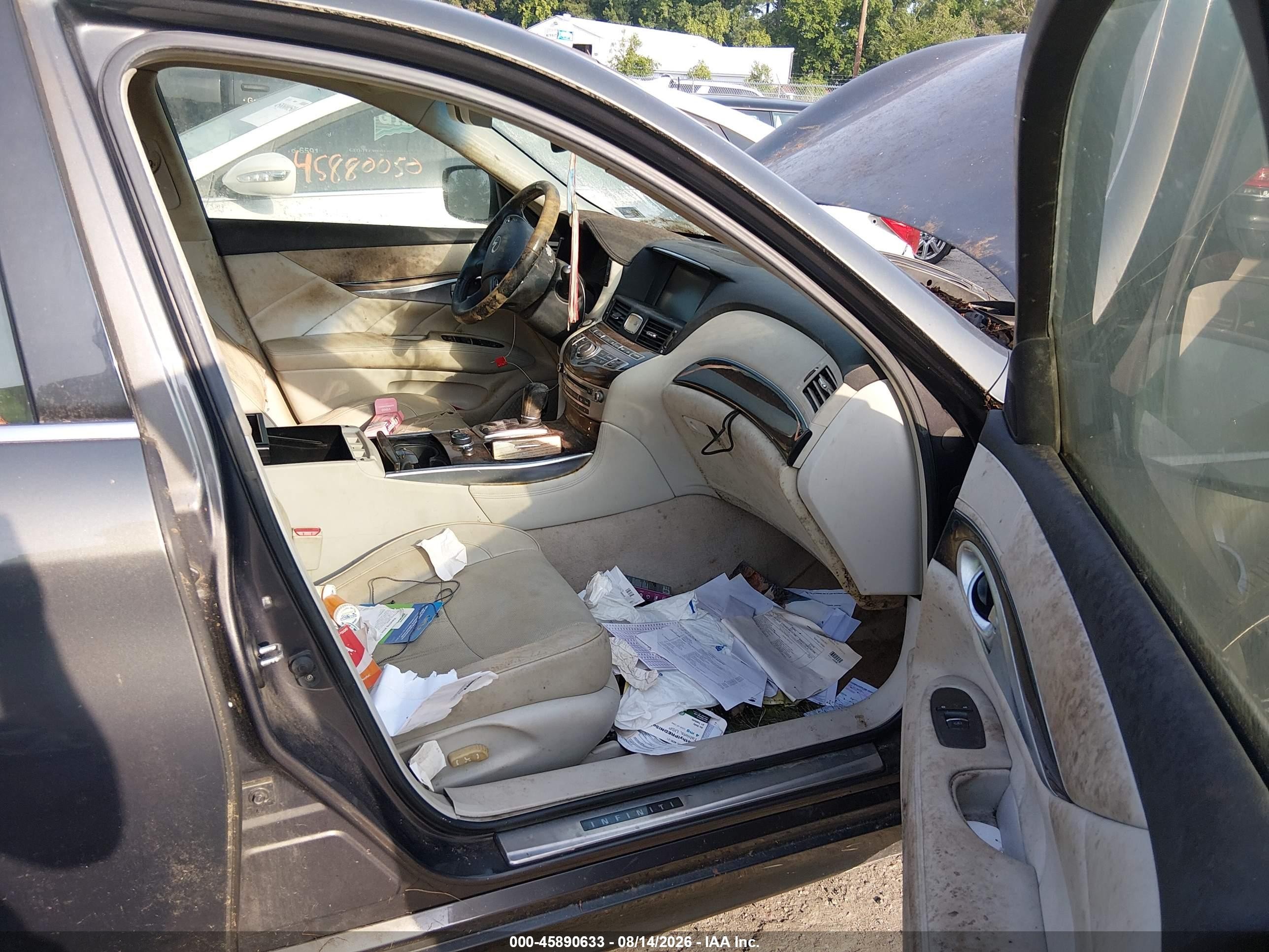 2012 Infiniti M37x   Gray vin: JN1BY1AR9CM395297
