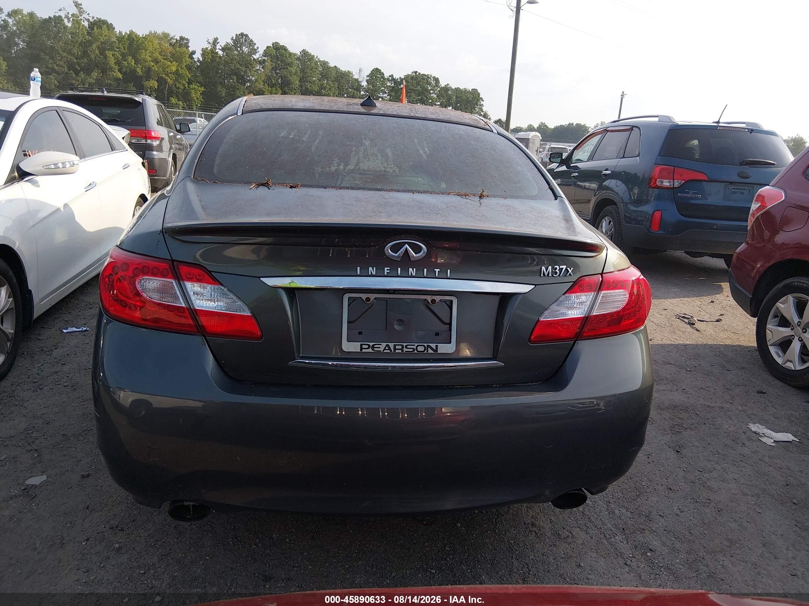 2012 Infiniti M37x   Gray vin: JN1BY1AR9CM395297