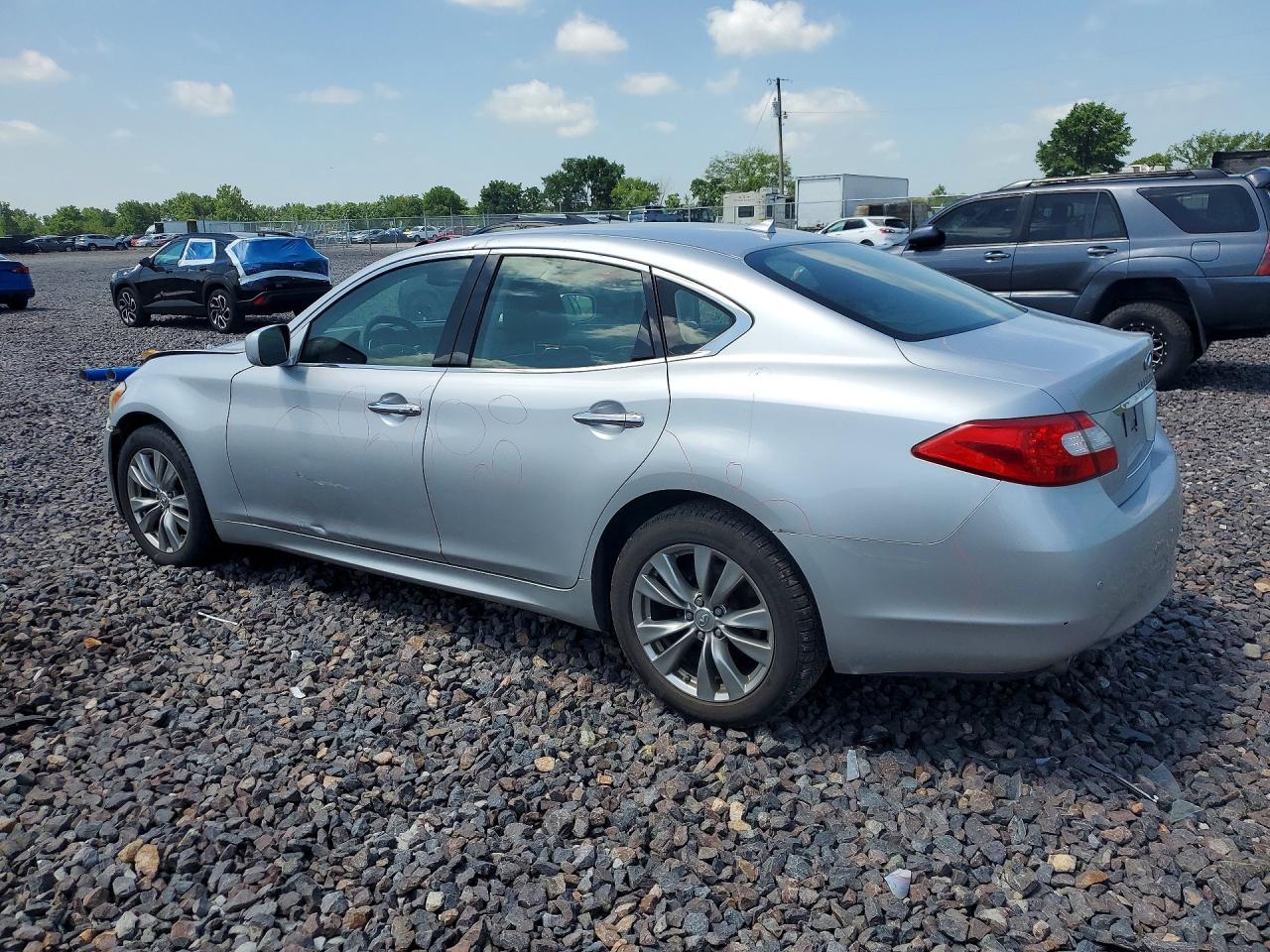 2013 Infiniti M37 X Silver vin: JN1BY1AR9DM603762