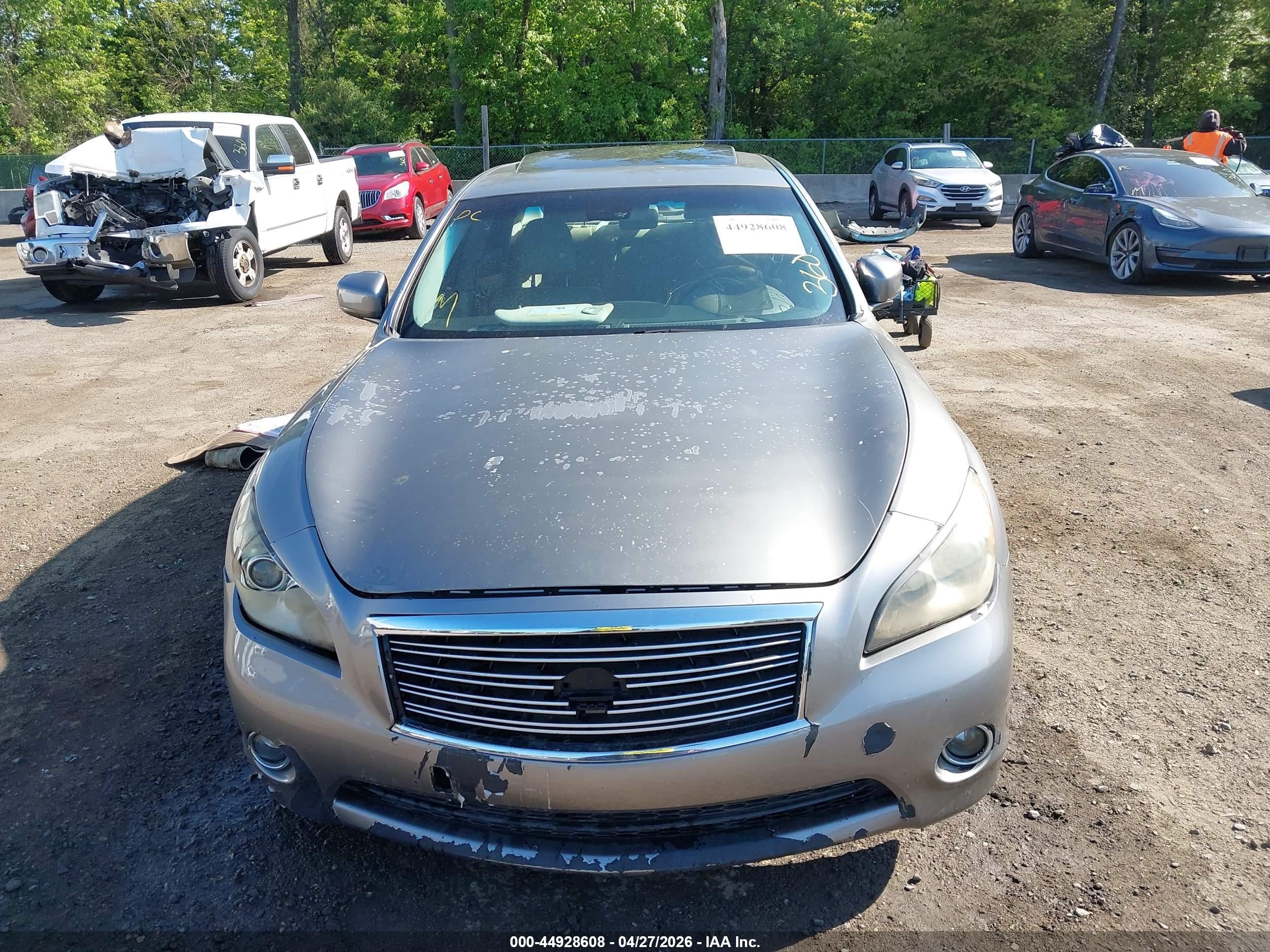 2014 Infiniti Q70 3.7x Gray vin: JN1BY1AR9EM320215