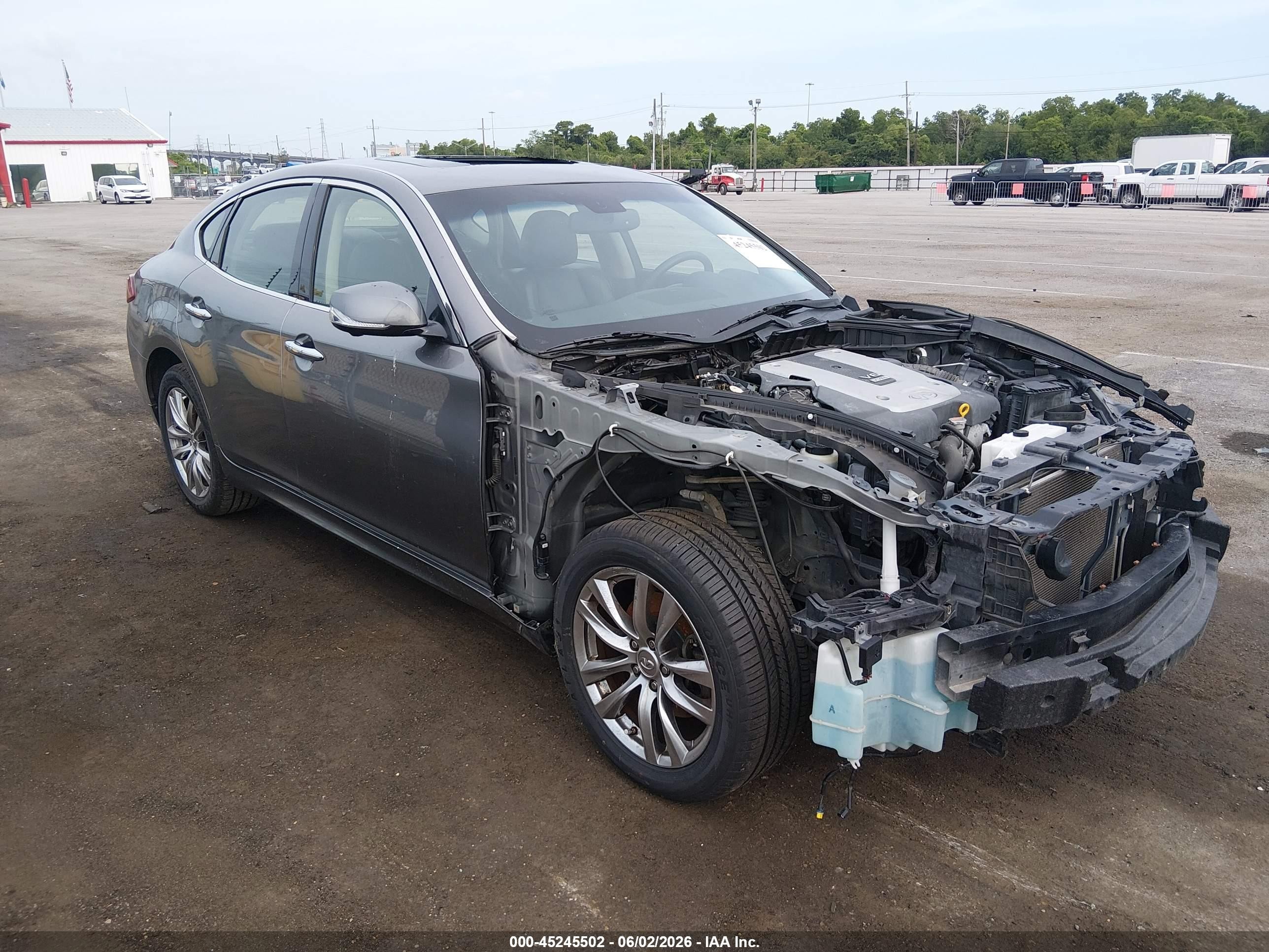 2015 Infiniti Q70 3.7x Gray vin: JN1BY1AR9FM560432