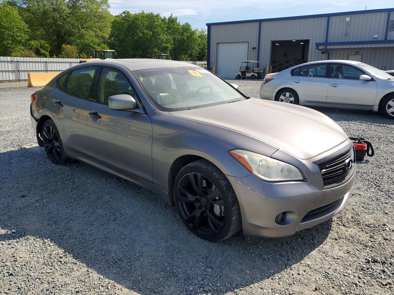 2013 Infiniti M37 X Silver vin: JN1BY1ARXDM600322