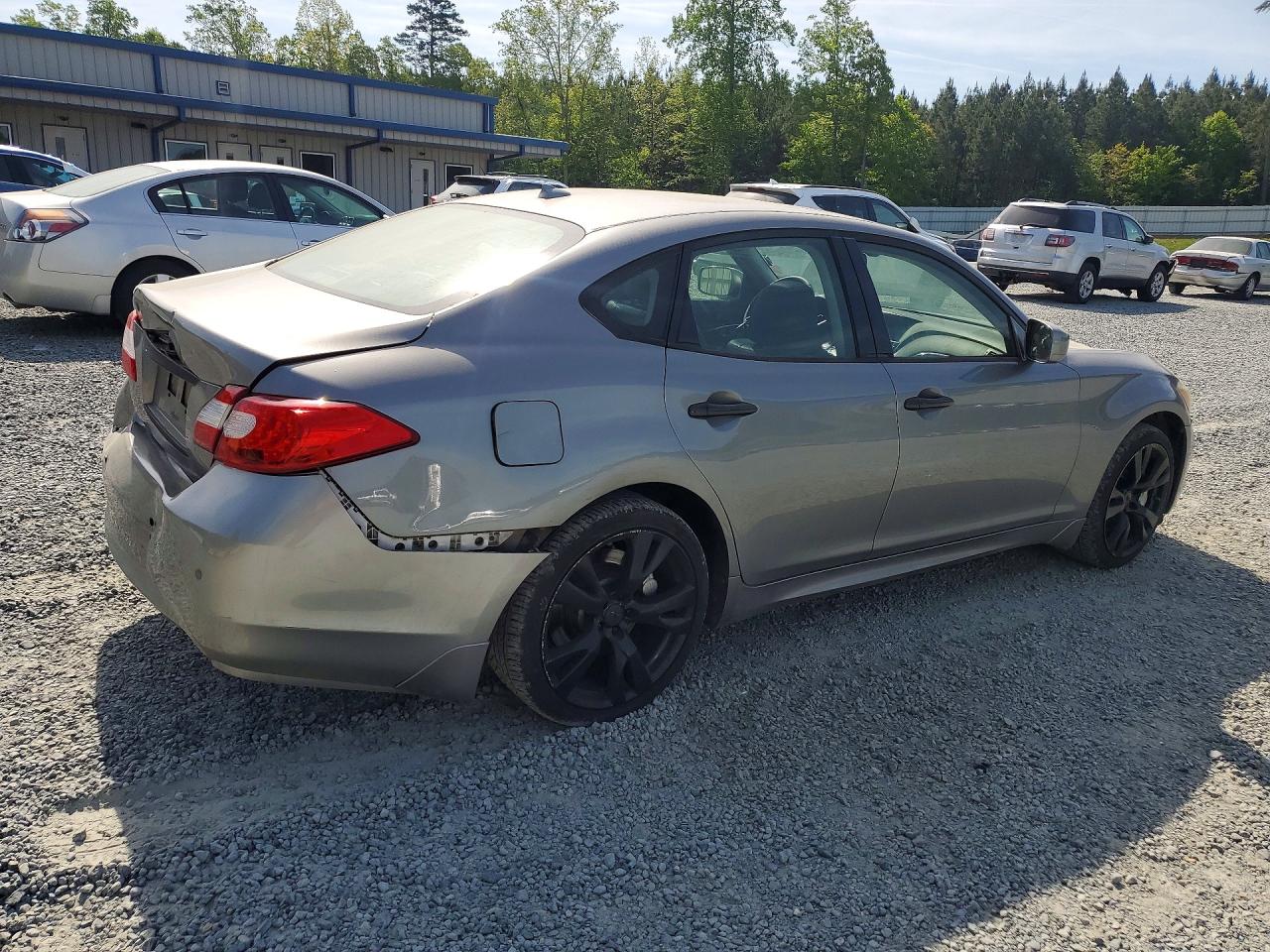 2013 Infiniti M37 X Silver vin: JN1BY1ARXDM600322