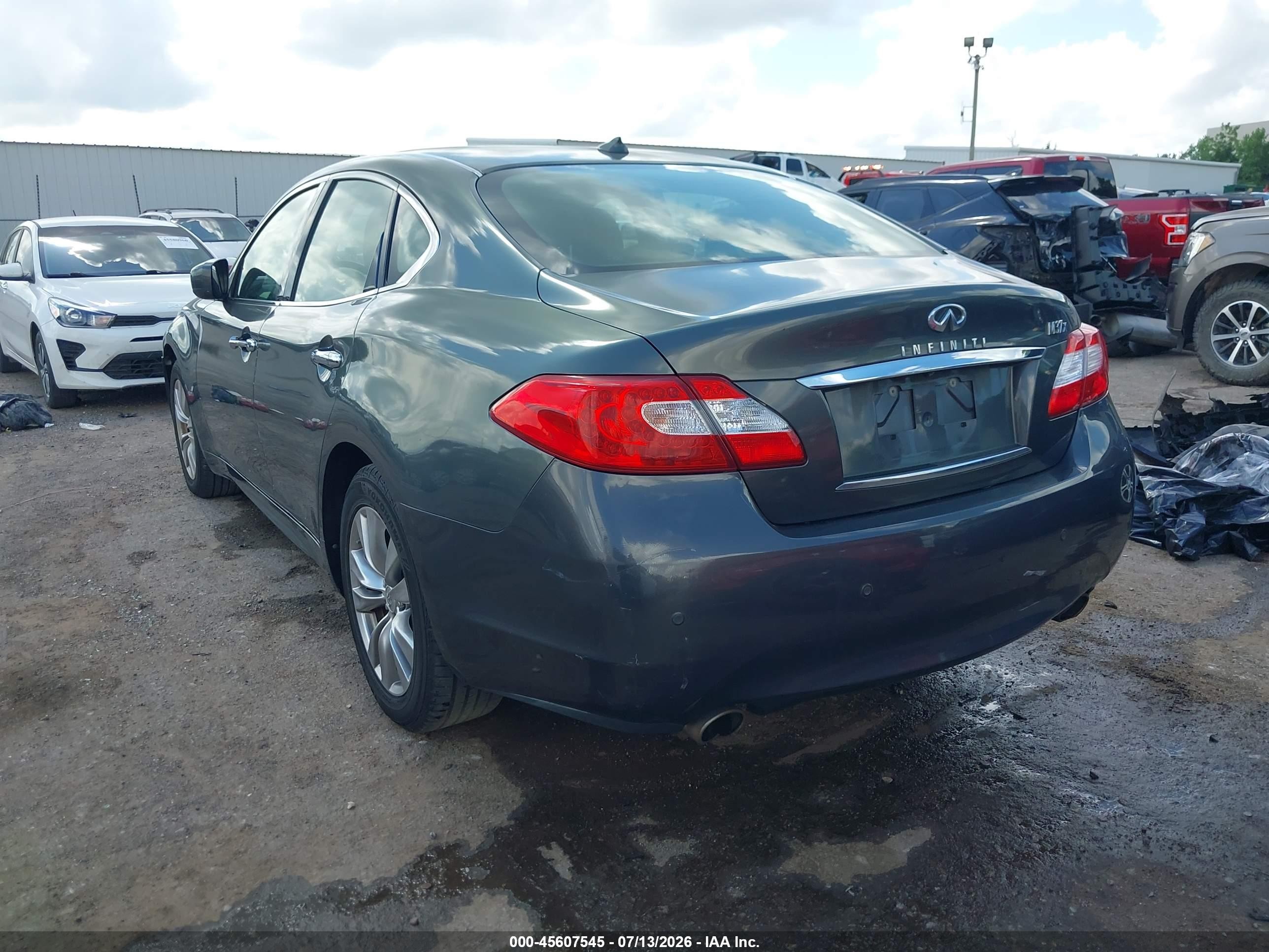 2013 Infiniti M37x   Gray vin: JN1BY1ARXDM603849