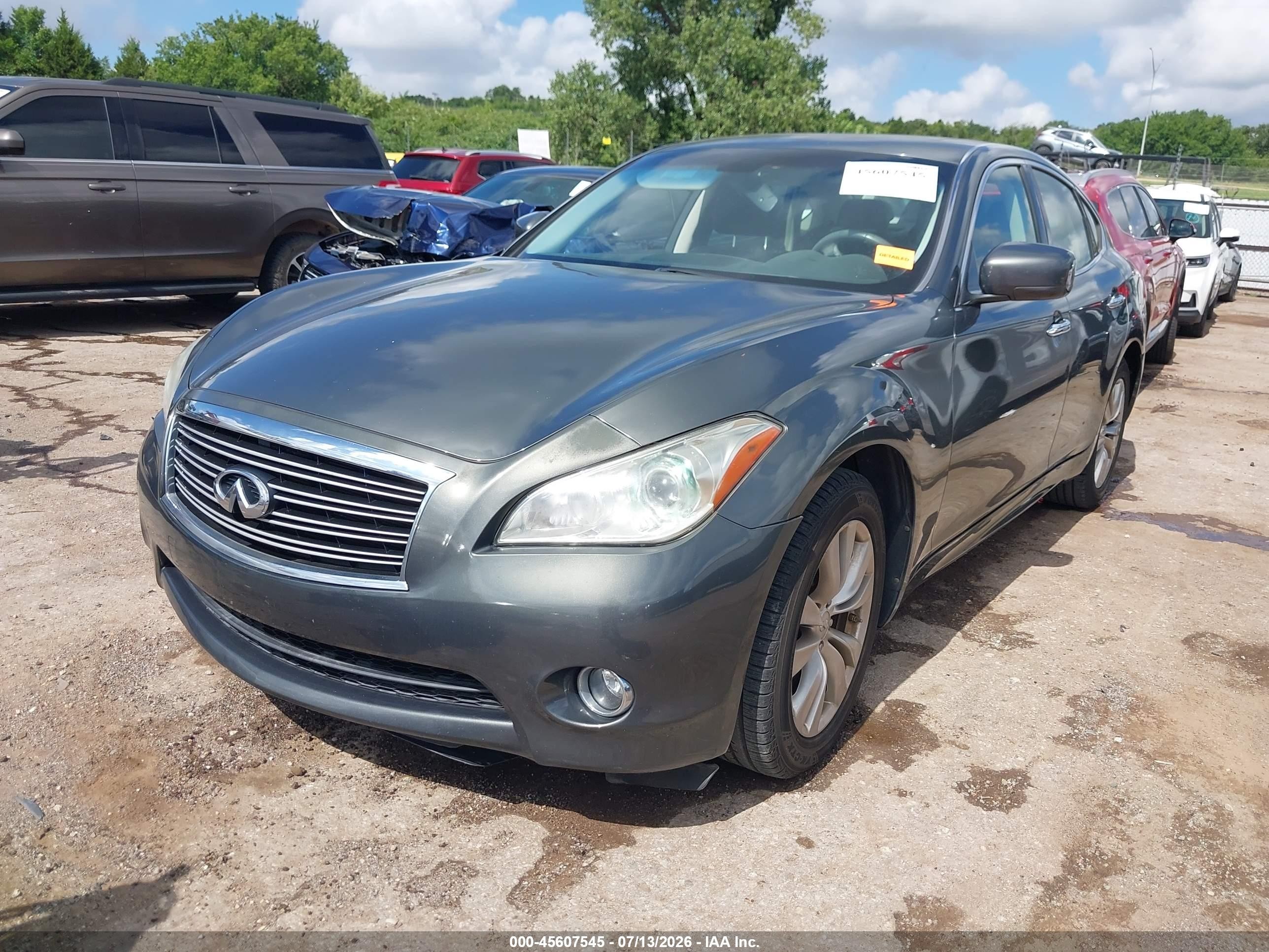 2013 Infiniti M37x   Gray vin: JN1BY1ARXDM603849