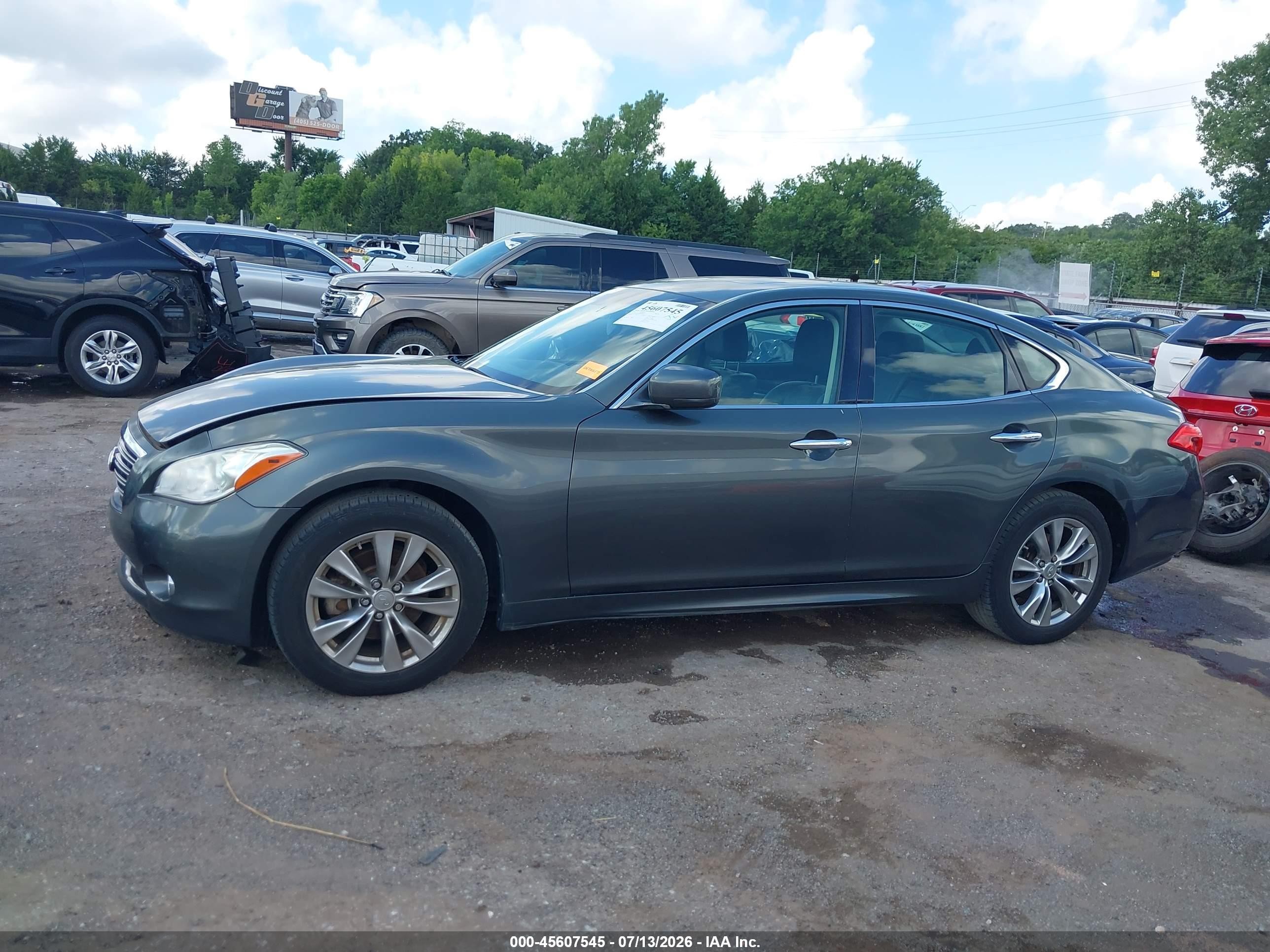 2013 Infiniti M37x   Gray vin: JN1BY1ARXDM603849