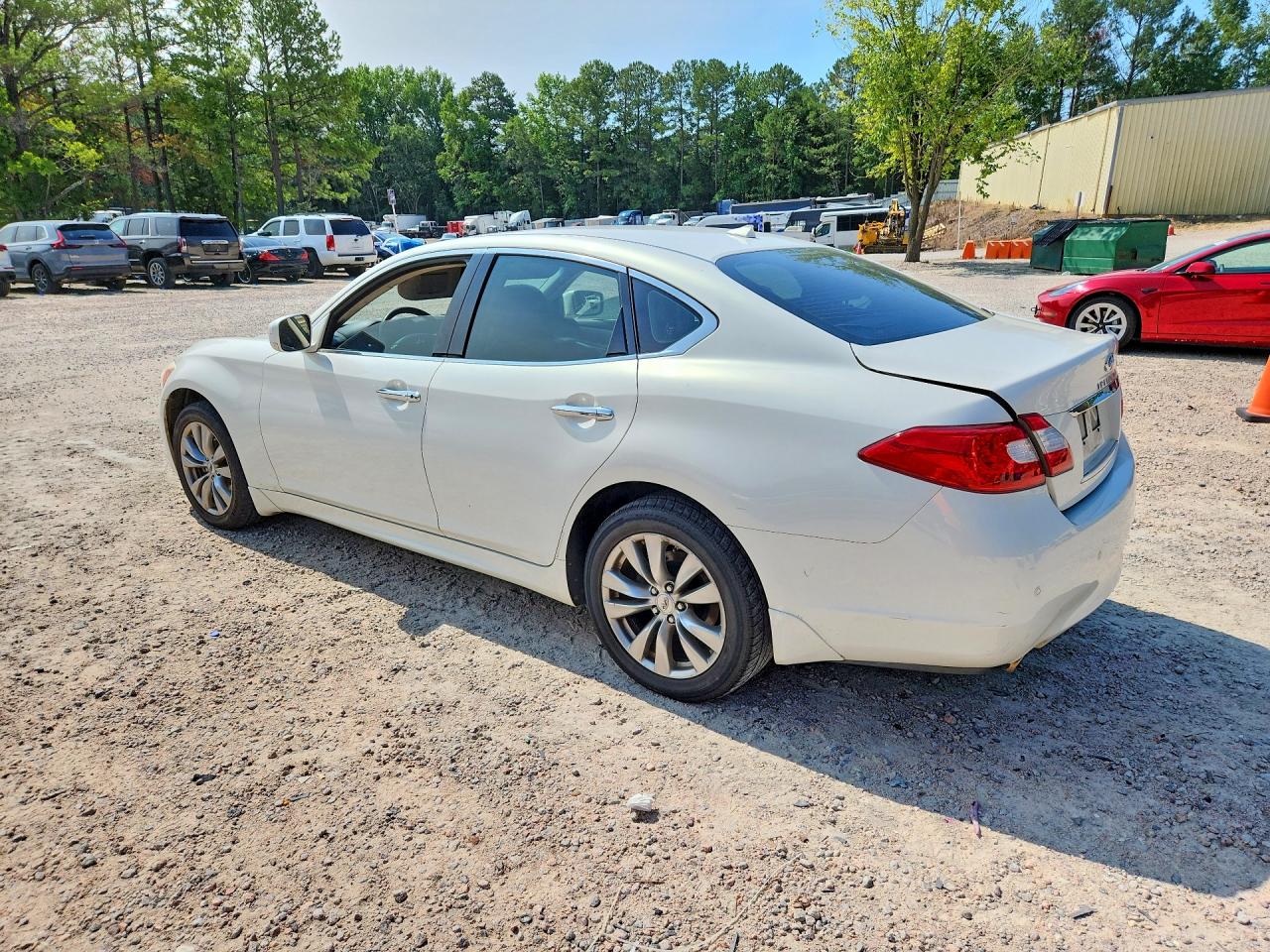2013 Infiniti M37 X White vin: JN1BY1ARXDM605049