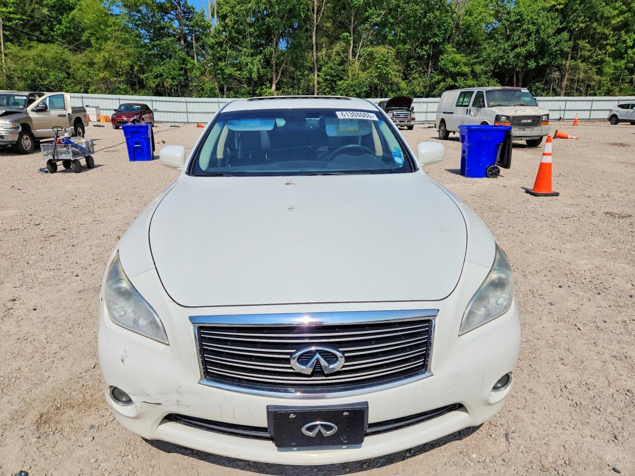2013 Infiniti M37 X White vin: JN1BY1ARXDM605049