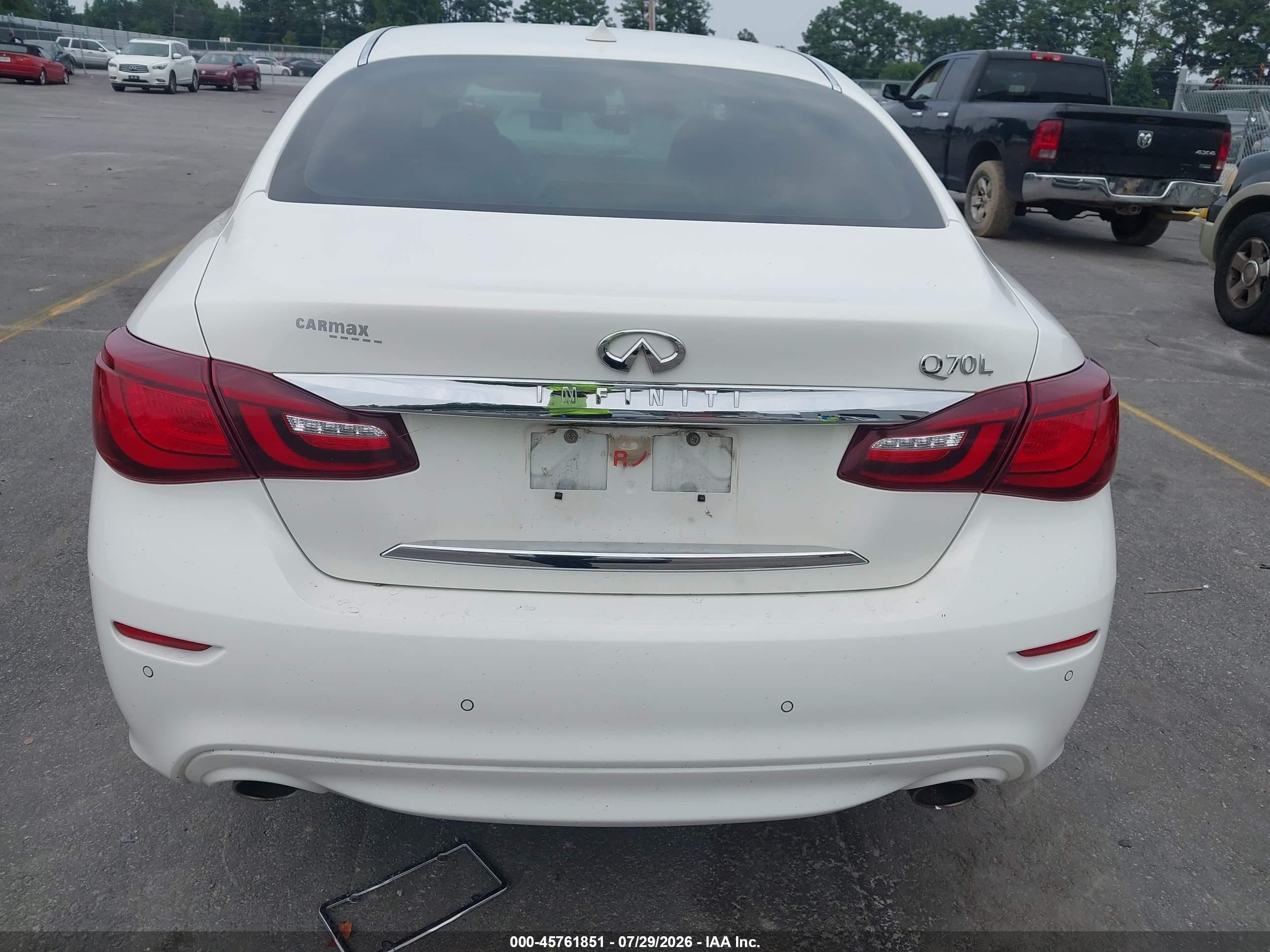 2015 Infiniti Q70l 3.7 White vin: JN1BY1PP0FM602024