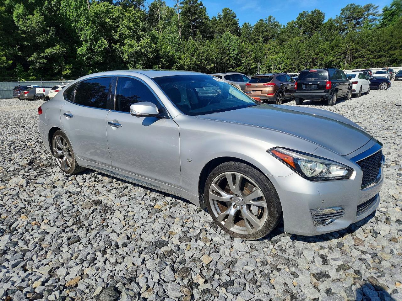 2019 Infiniti Q70l 3.7 Luxe Silver vin: JN1BY1PP2KM685241