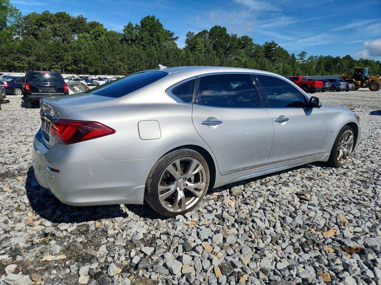 2019 Infiniti Q70l 3.7 Luxe Silver vin: JN1BY1PP2KM685241