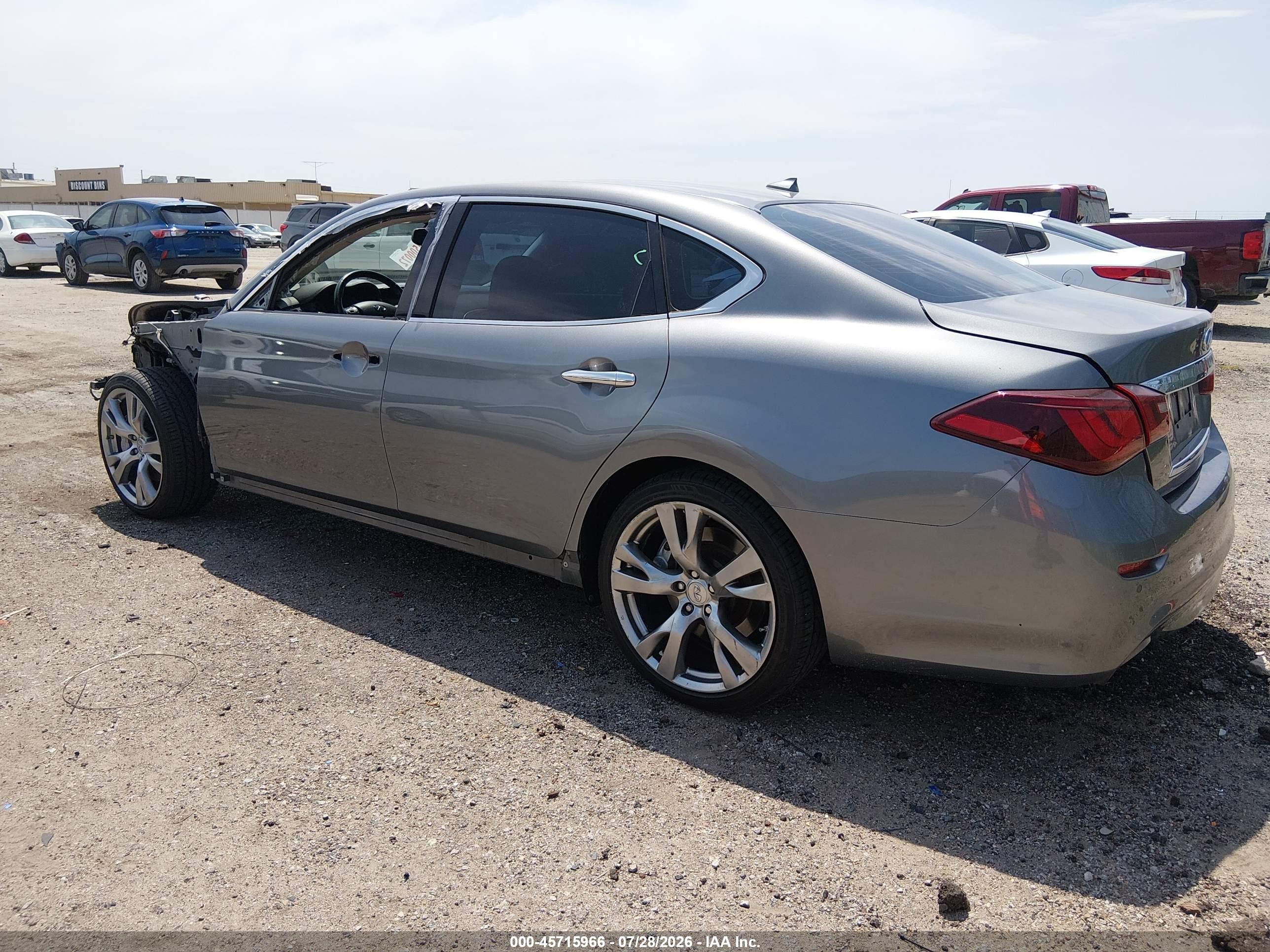 2015 Infiniti Q70l 3.7 Gray vin: JN1BY1PP8FM601705