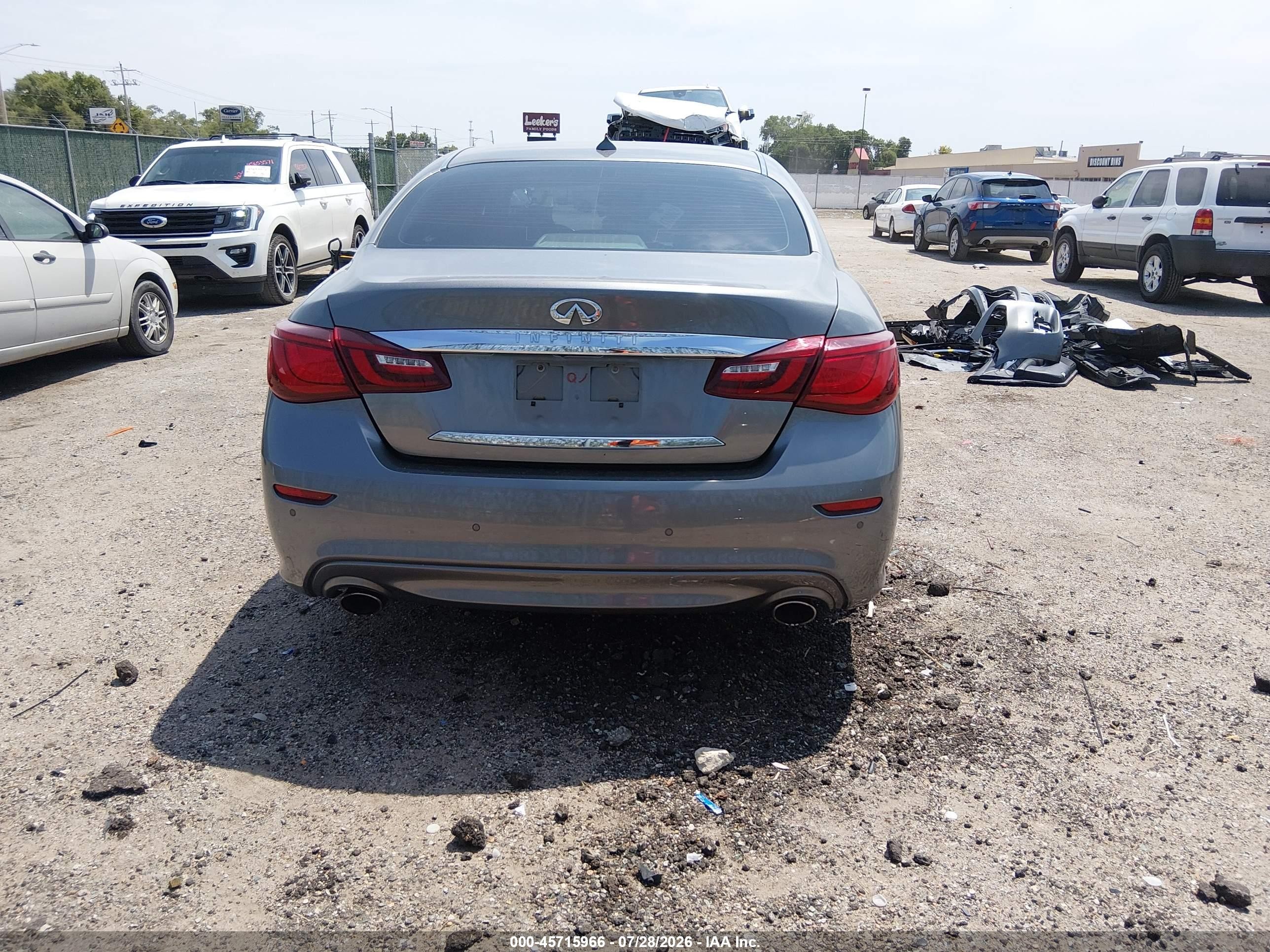 2015 Infiniti Q70l 3.7 Gray vin: JN1BY1PP8FM601705