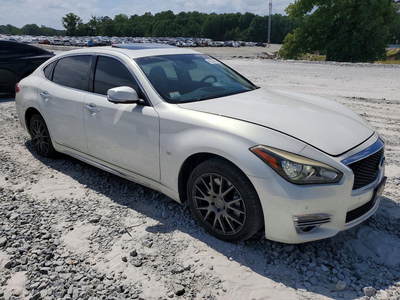 2015 Infiniti Q70l 3.7 White vin: JN1BY1PPXFM601172