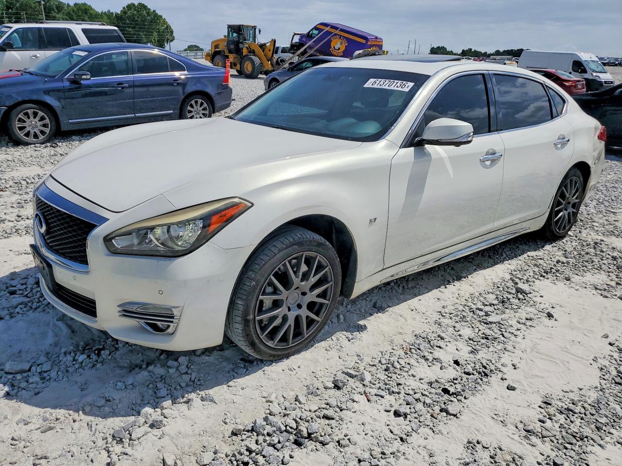 2015 Infiniti Q70l 3.7 White vin: JN1BY1PPXFM601172