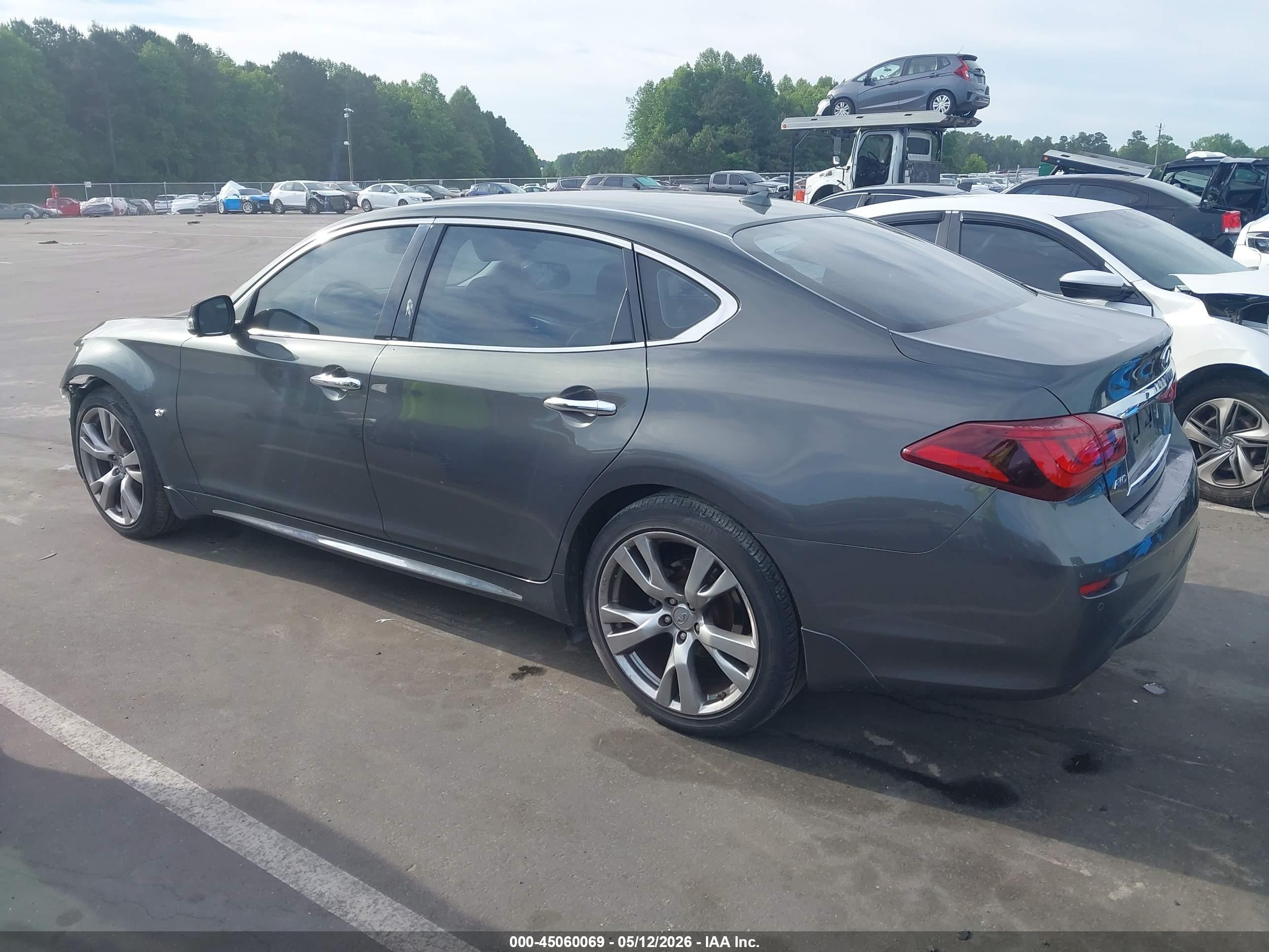 2015 Infiniti Q70l 3.7x Gray vin: JN1BY1PR1FM830549