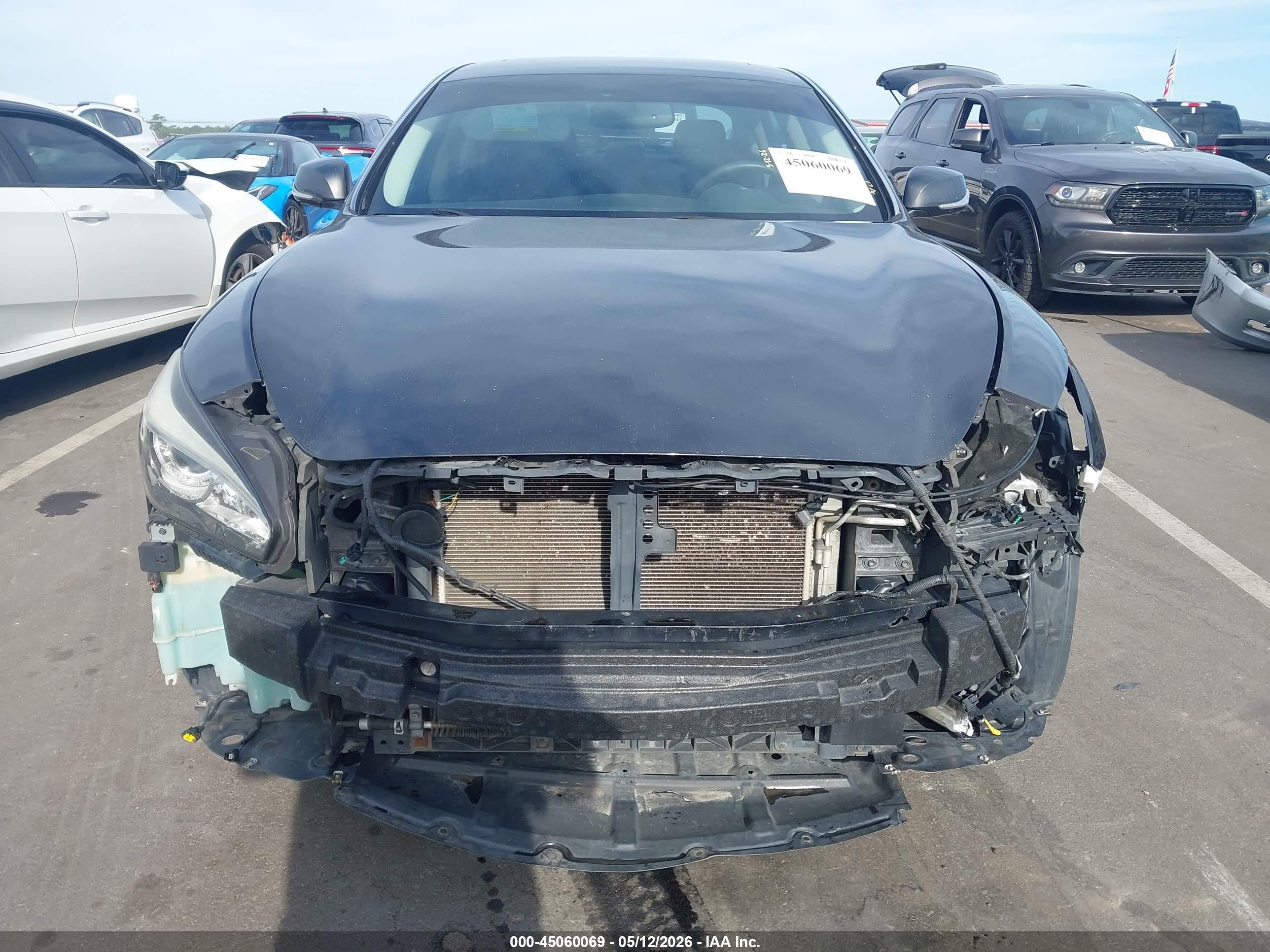 2015 Infiniti Q70l 3.7x Gray vin: JN1BY1PR1FM830549