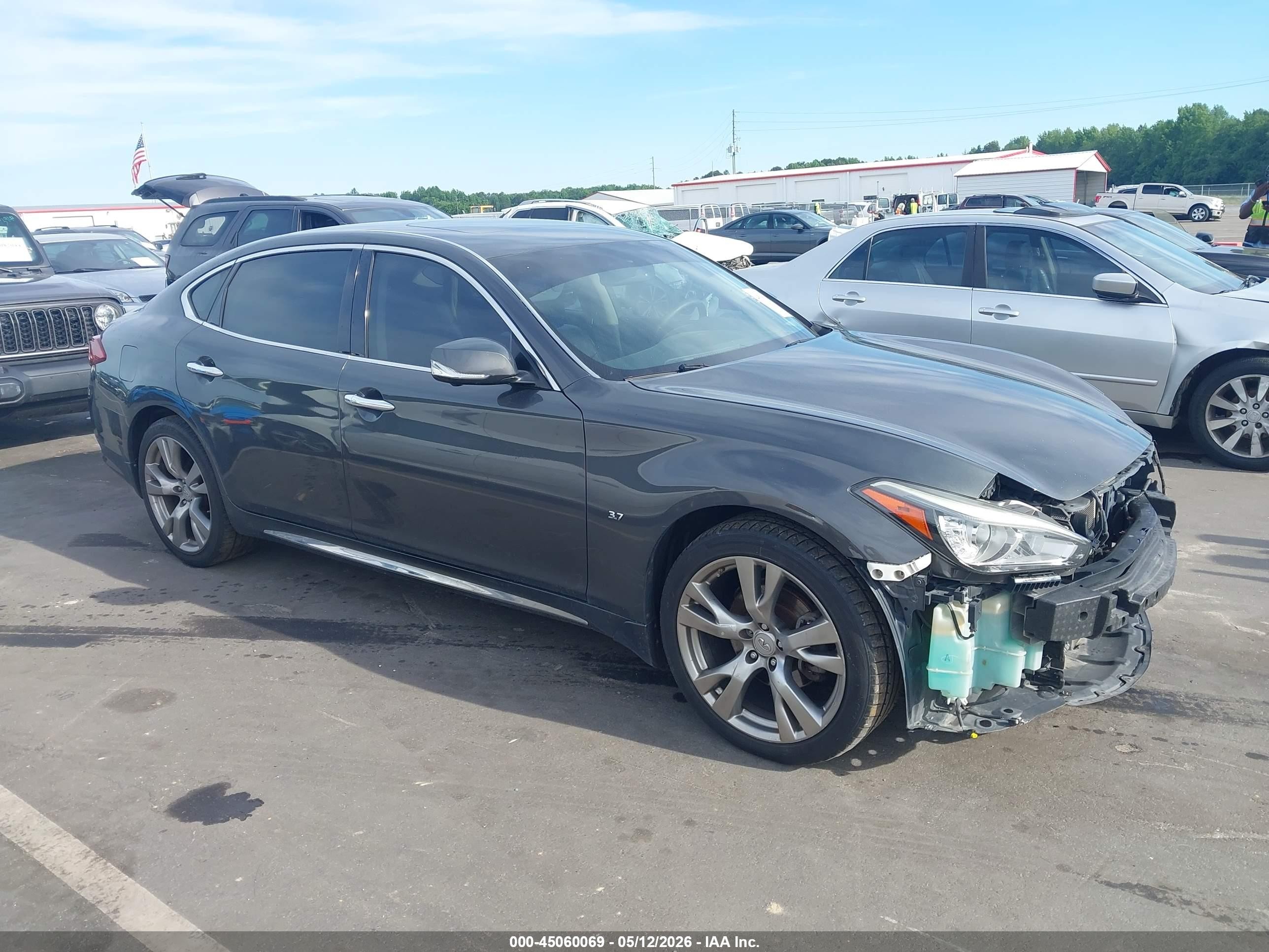 2015 Infiniti Q70l 3.7x Gray vin: JN1BY1PR1FM830549