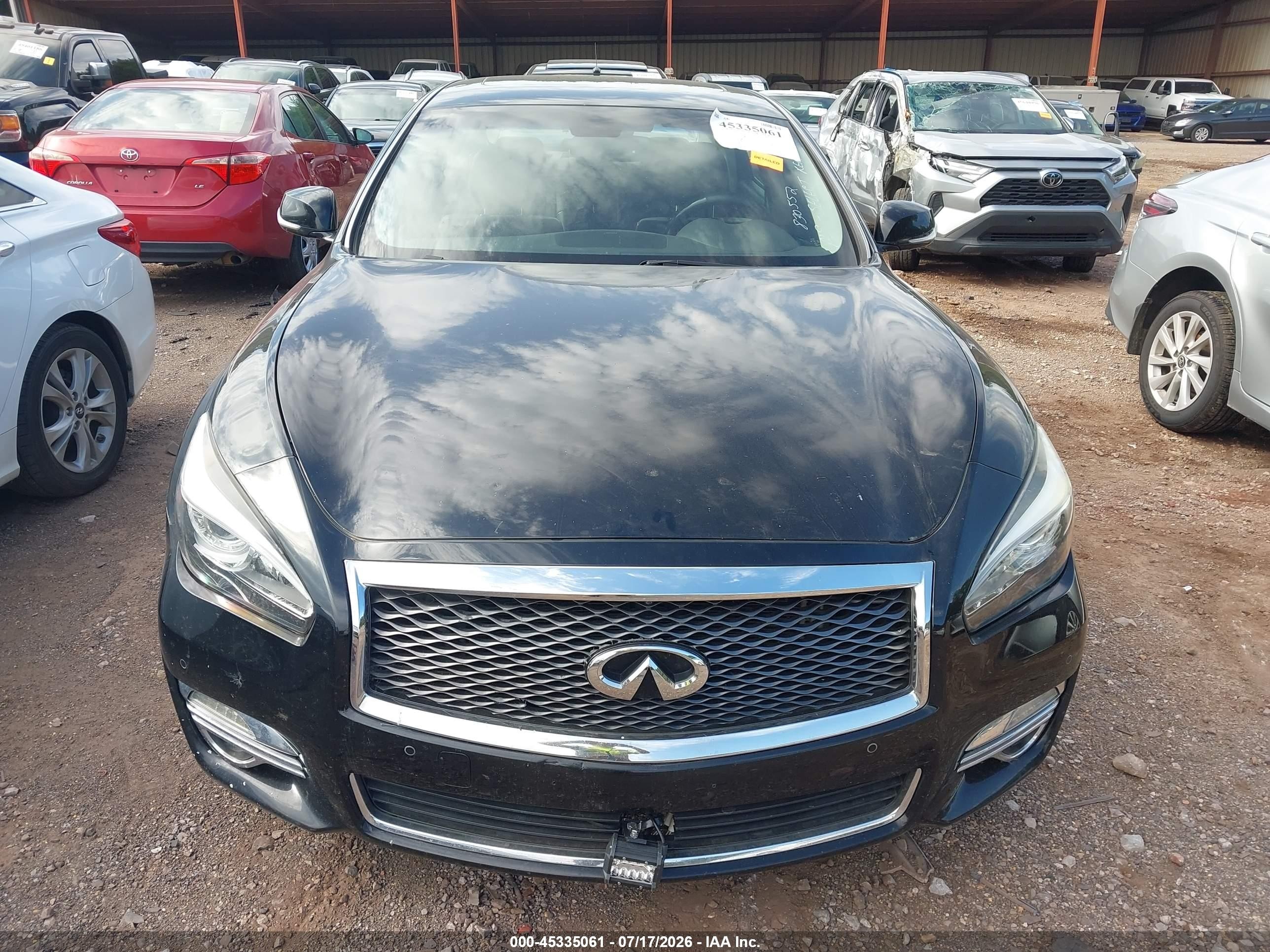2015 Infiniti Q70l 3.7x Black vin: JN1BY1PR1FM830552