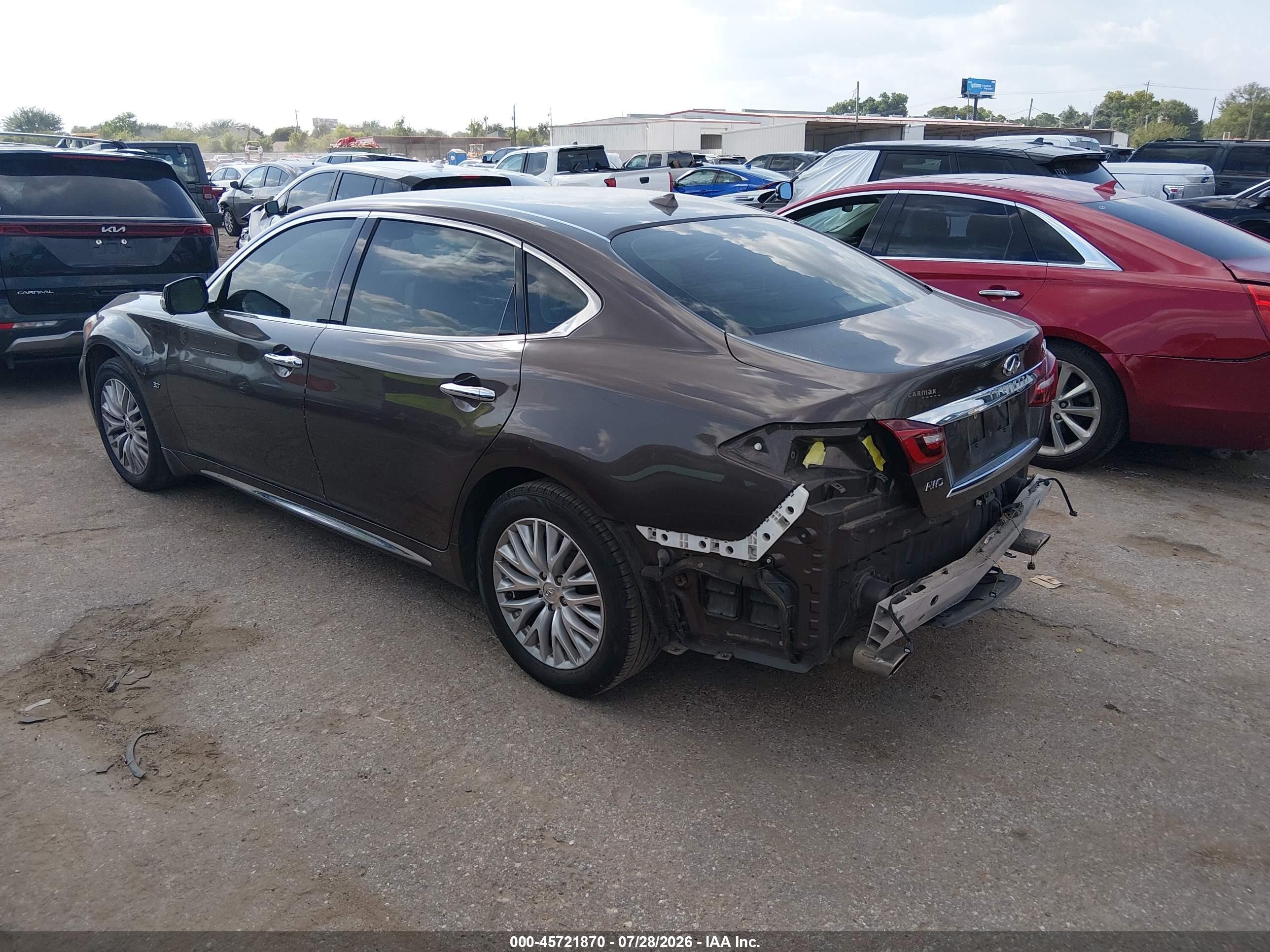 2015 Infiniti Q70l 3.7x Коричневый vin: JN1BY1PR1FM830602