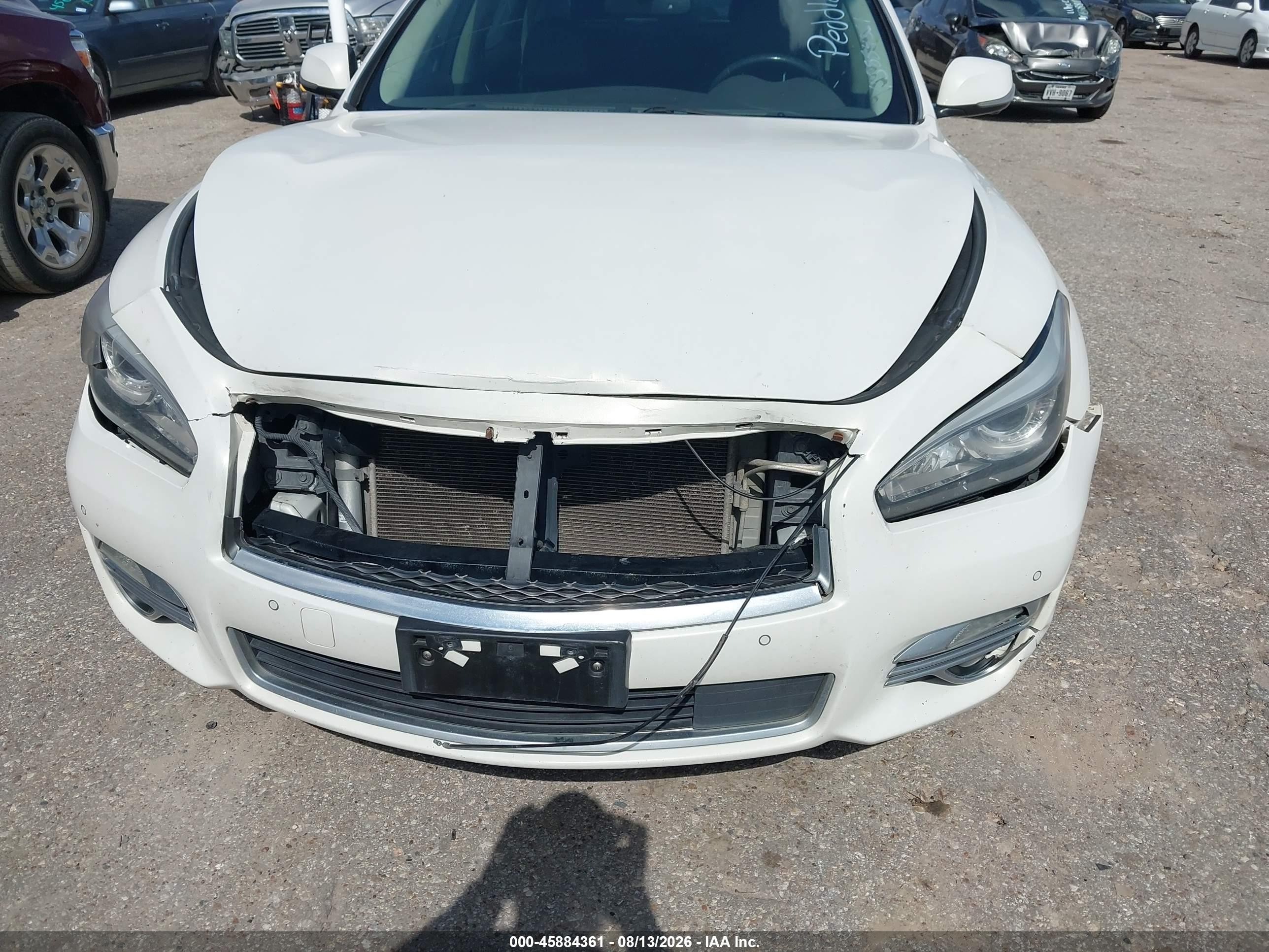 2015 Infiniti Q70l 3.7x White vin: JN1BY1PR5FM831865