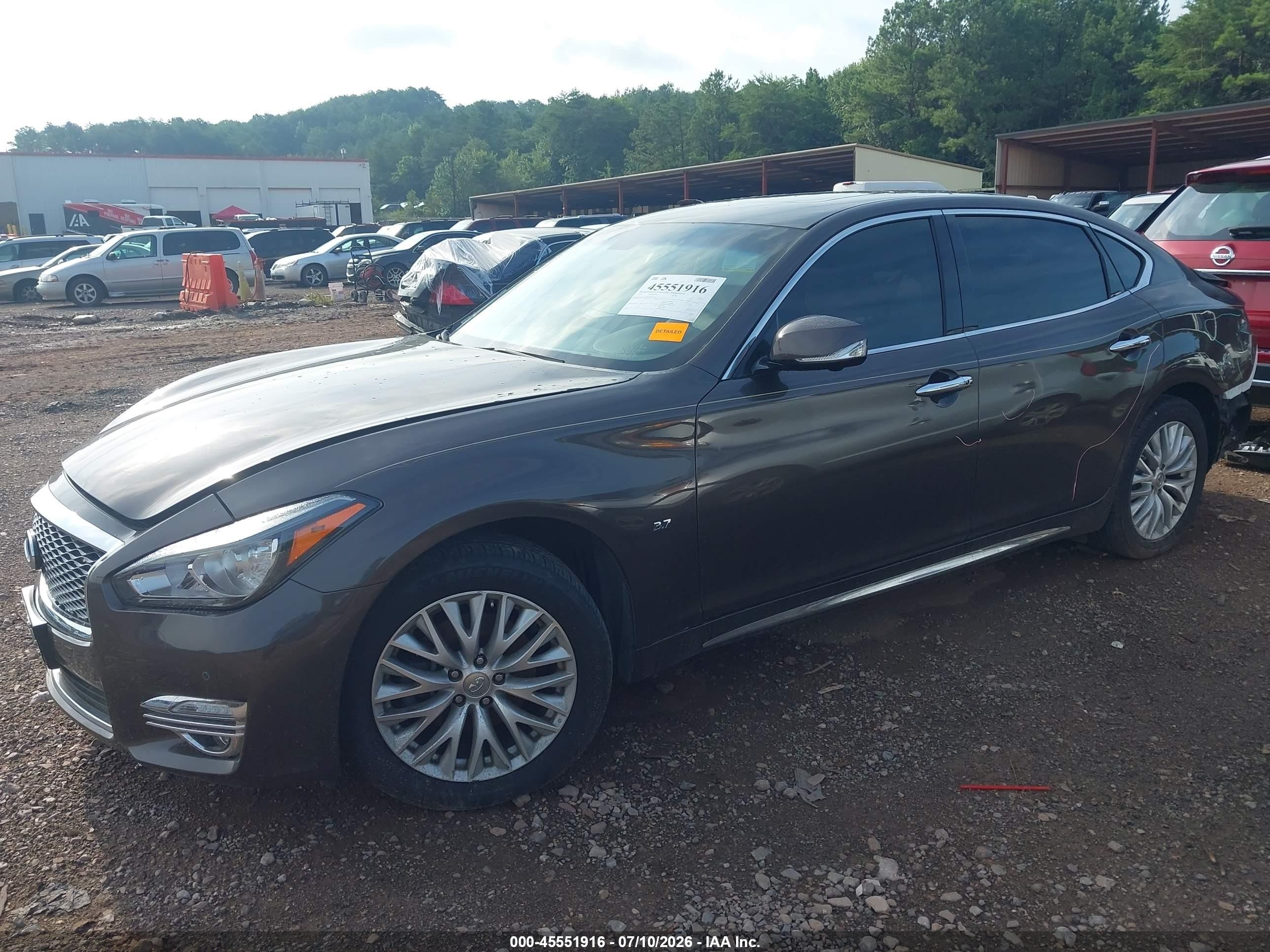 2015 Infiniti Q70l 3.7x Brown vin: JN1BY1PR8FM830032
