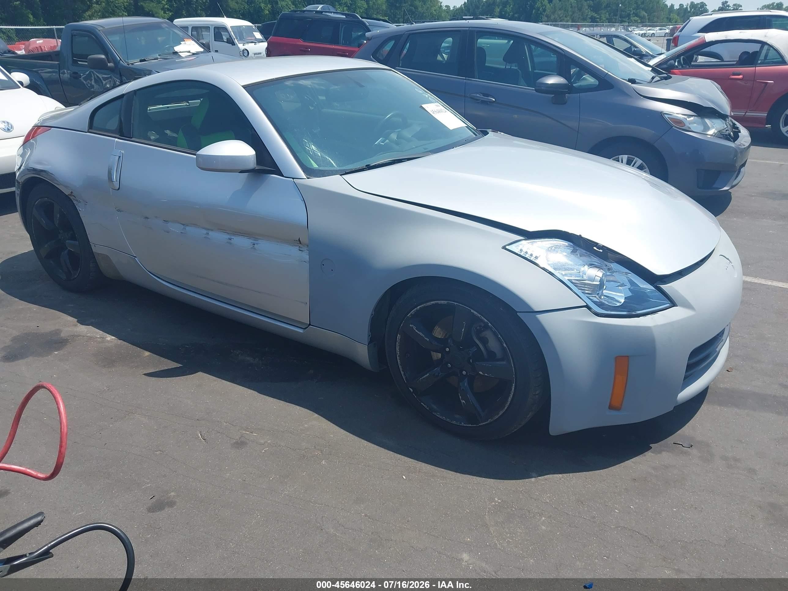 2007 Nissan 350z Enthusiast Gray vin: JN1BZ34D07M503224