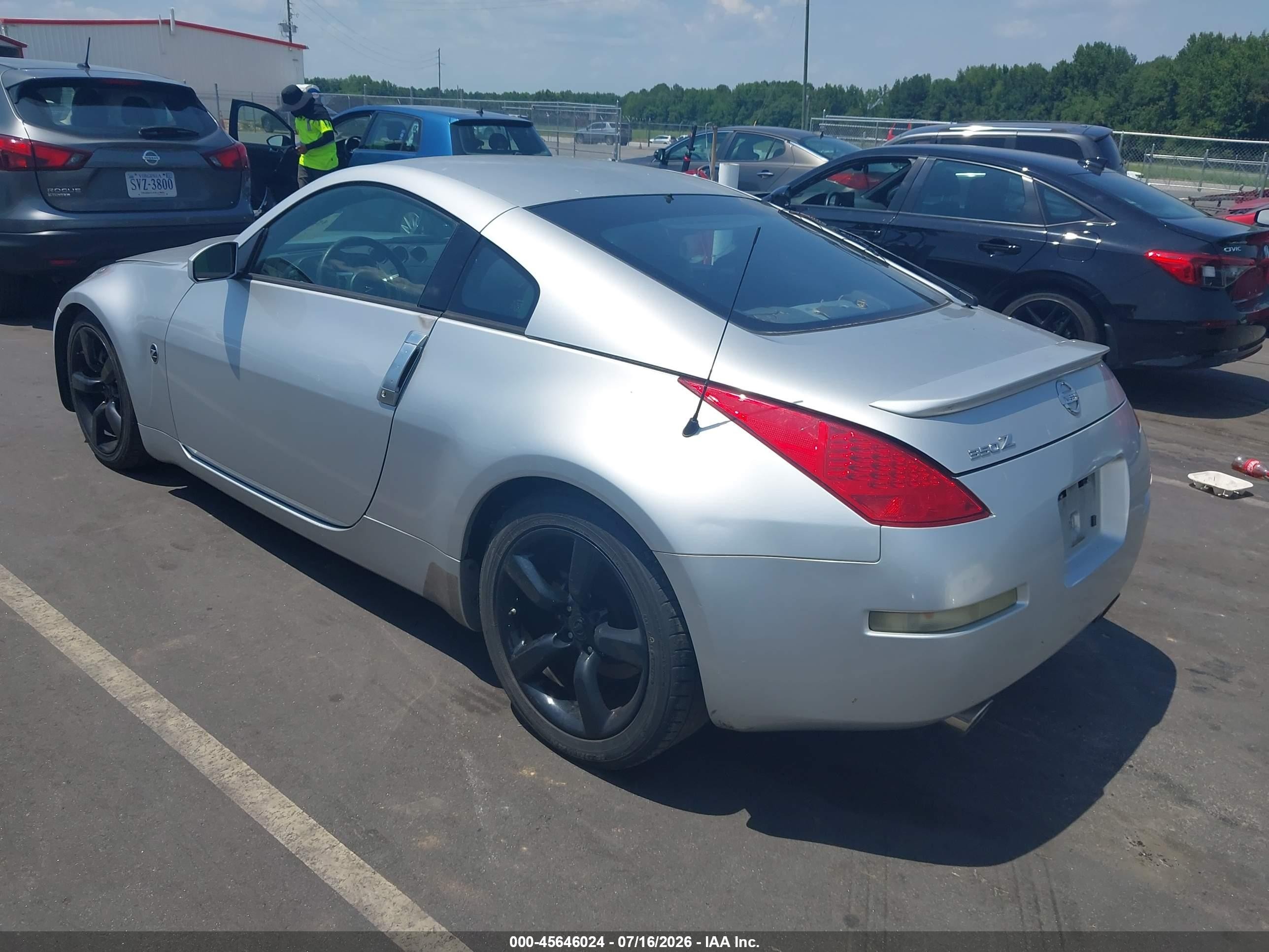 2007 Nissan 350z Enthusiast Gray vin: JN1BZ34D07M503224