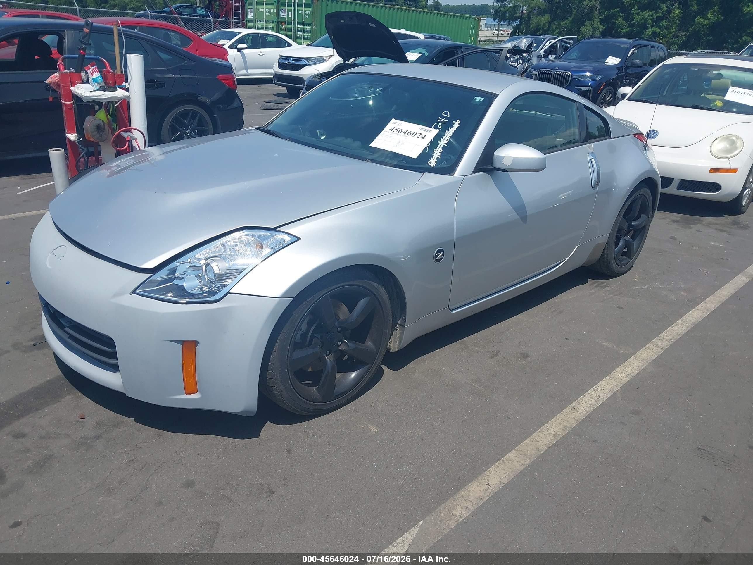 2007 Nissan 350z Enthusiast Gray vin: JN1BZ34D07M503224