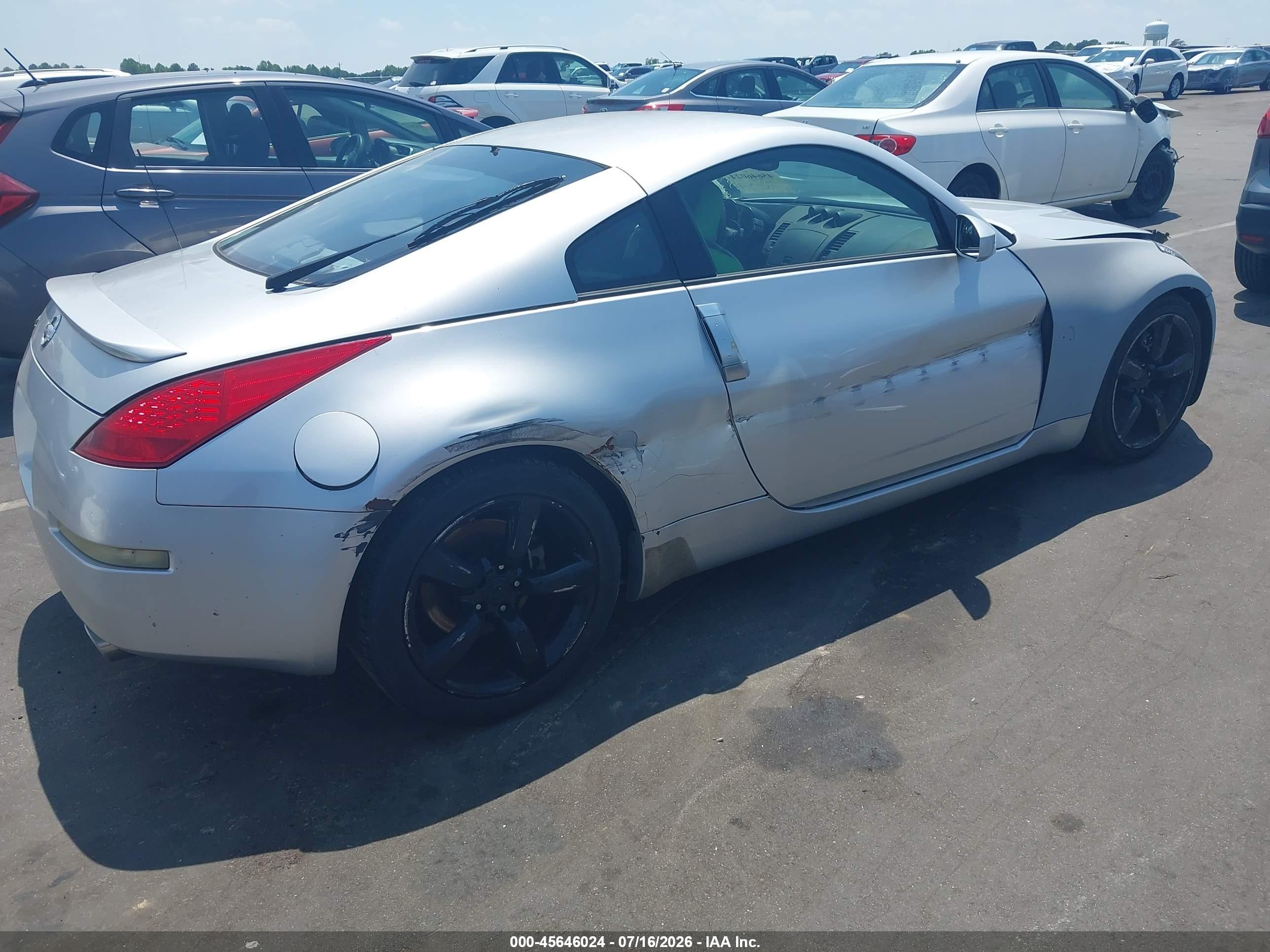 2007 Nissan 350z Enthusiast Gray vin: JN1BZ34D07M503224