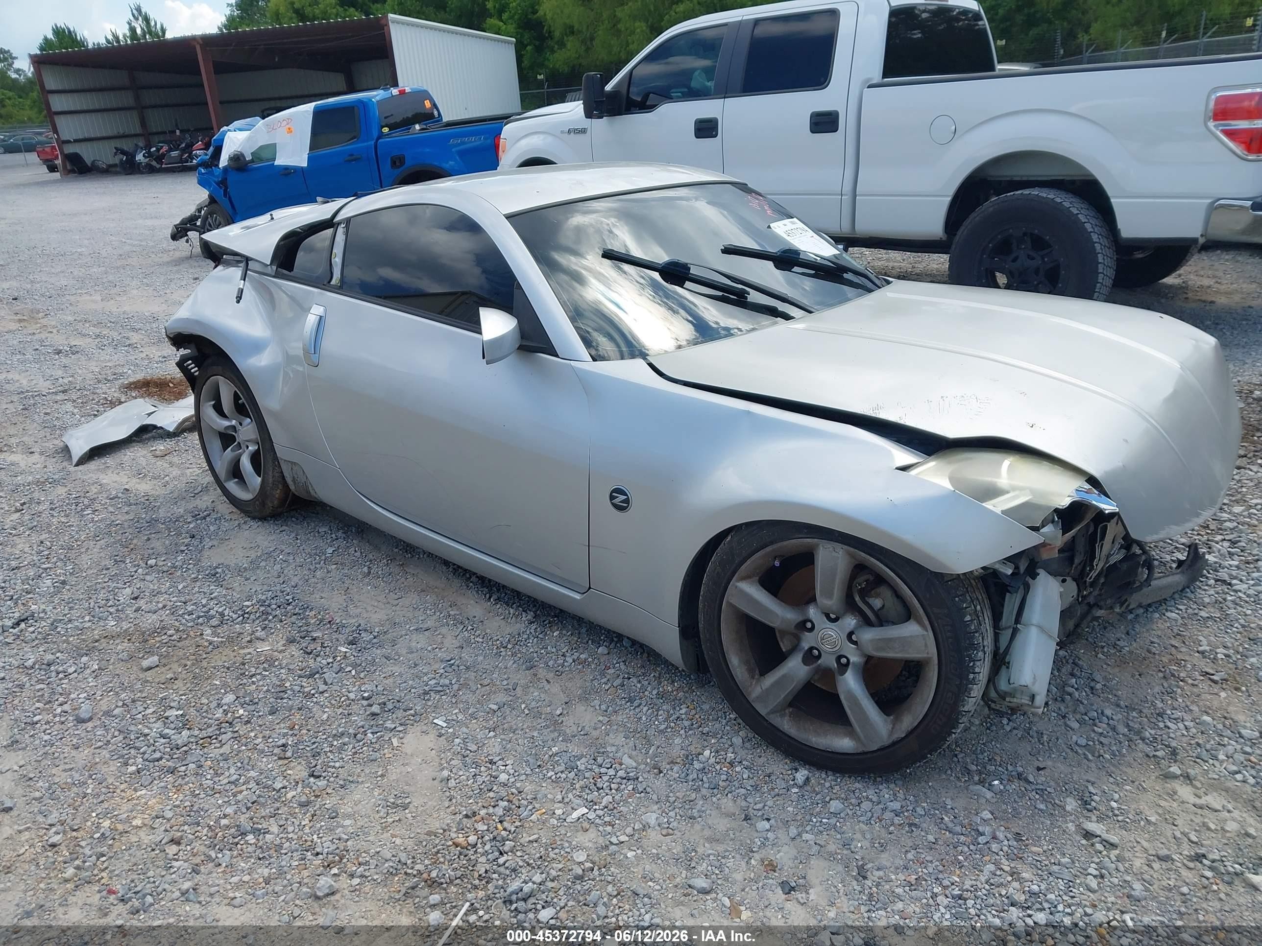 2007 Nissan 350z Touring Silver vin: JN1BZ34D07M505488