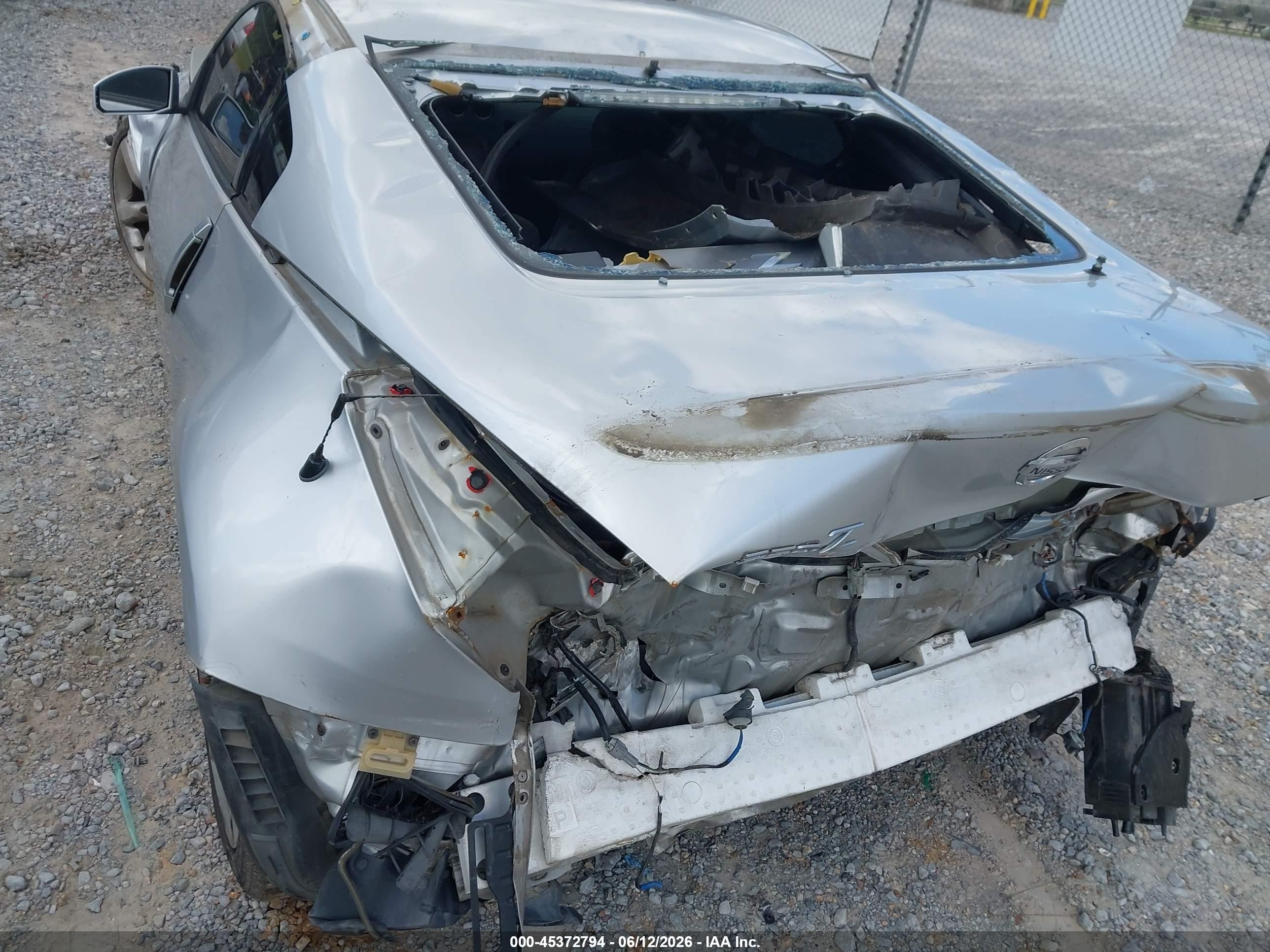 2007 Nissan 350z Touring Silver vin: JN1BZ34D07M505488